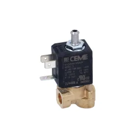 120V 1/8" F x 1/8" F Three-Way CEME Solenoid