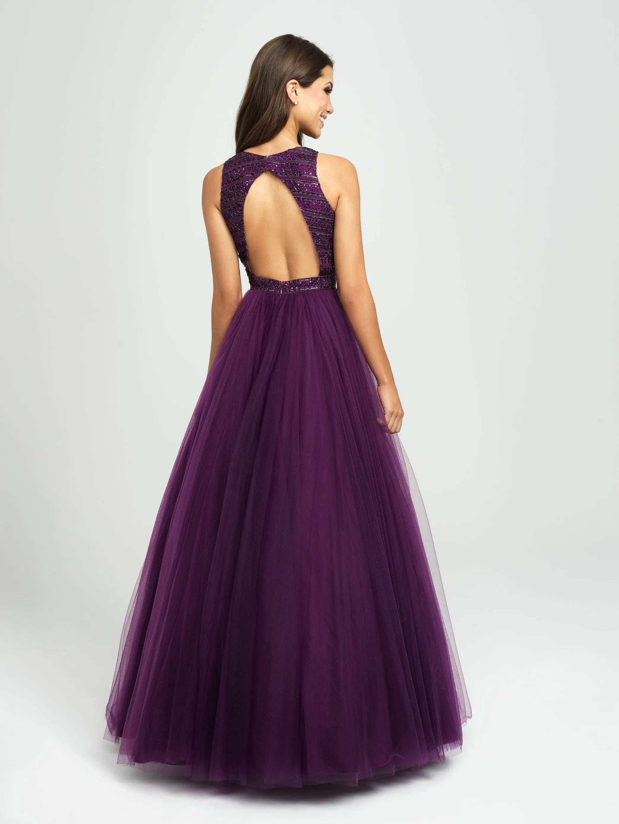 19-119 Prom Dress Red, Purple, Black