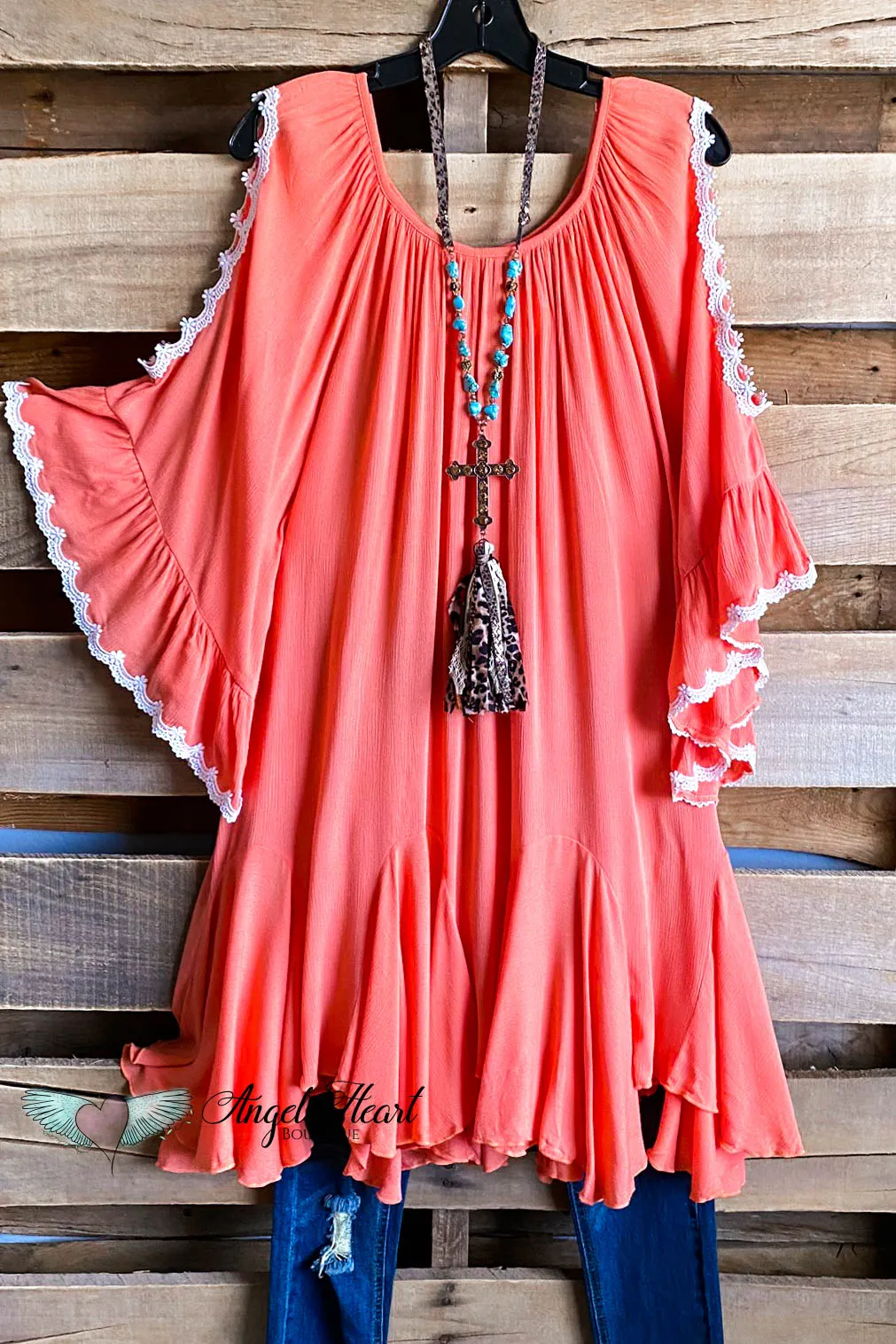 AHB EXCLUSIVE: Classy Oversized Tunic - Peach