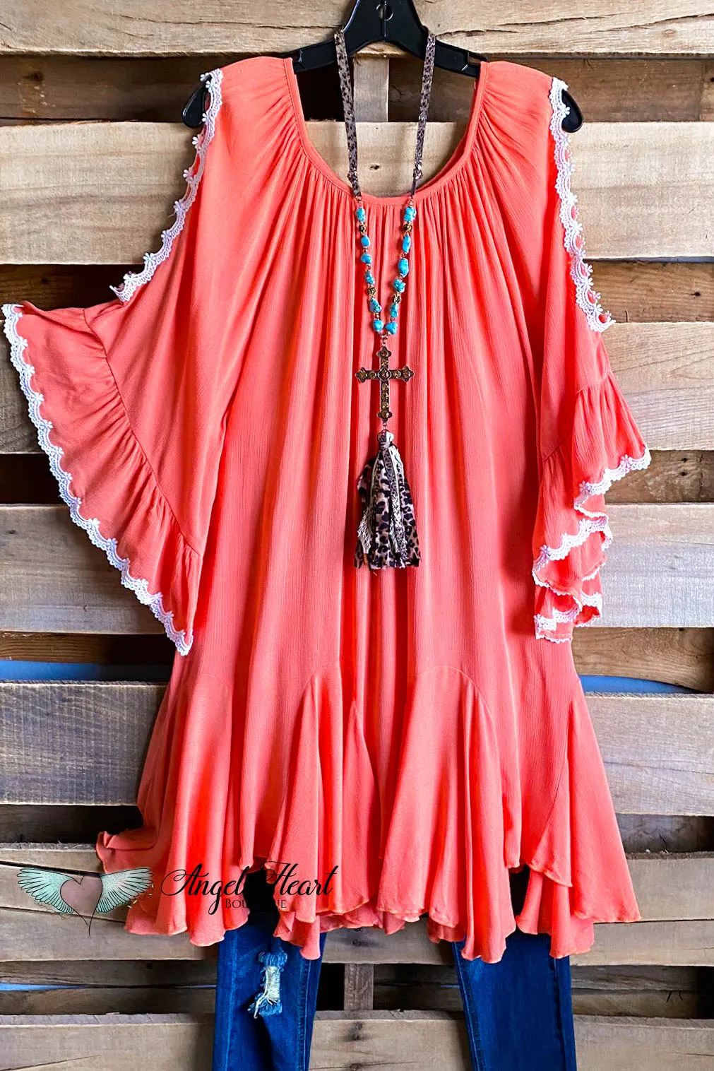 AHB EXCLUSIVE: Classy Oversized Tunic - Peach