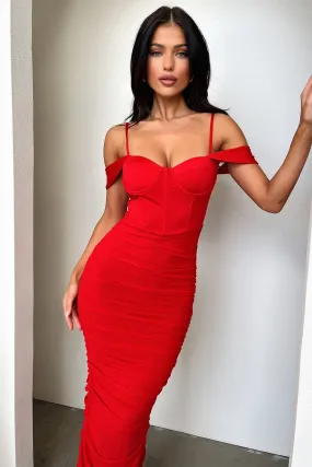 Audrey Maxi Dress - Red