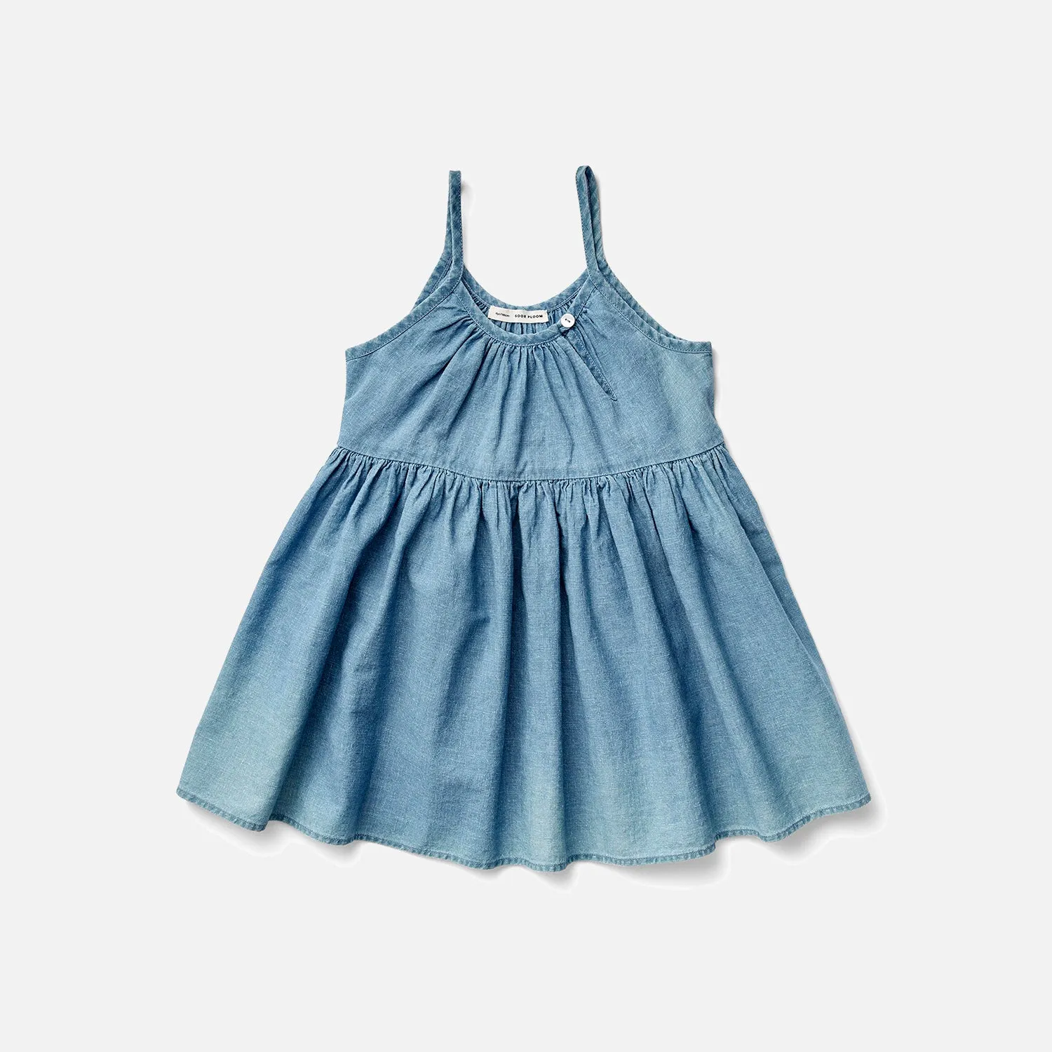 Baby & Kids Cotton/Linen Birdie Tunic - Chambray