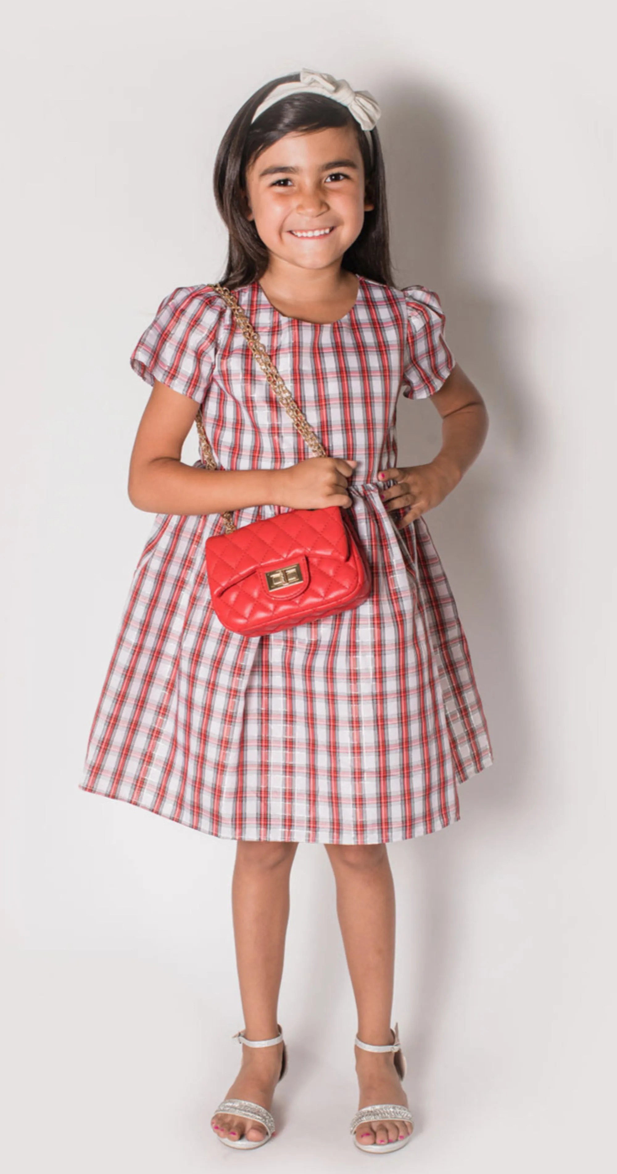 Baby Girl's & Little Girl's Red Check Dress