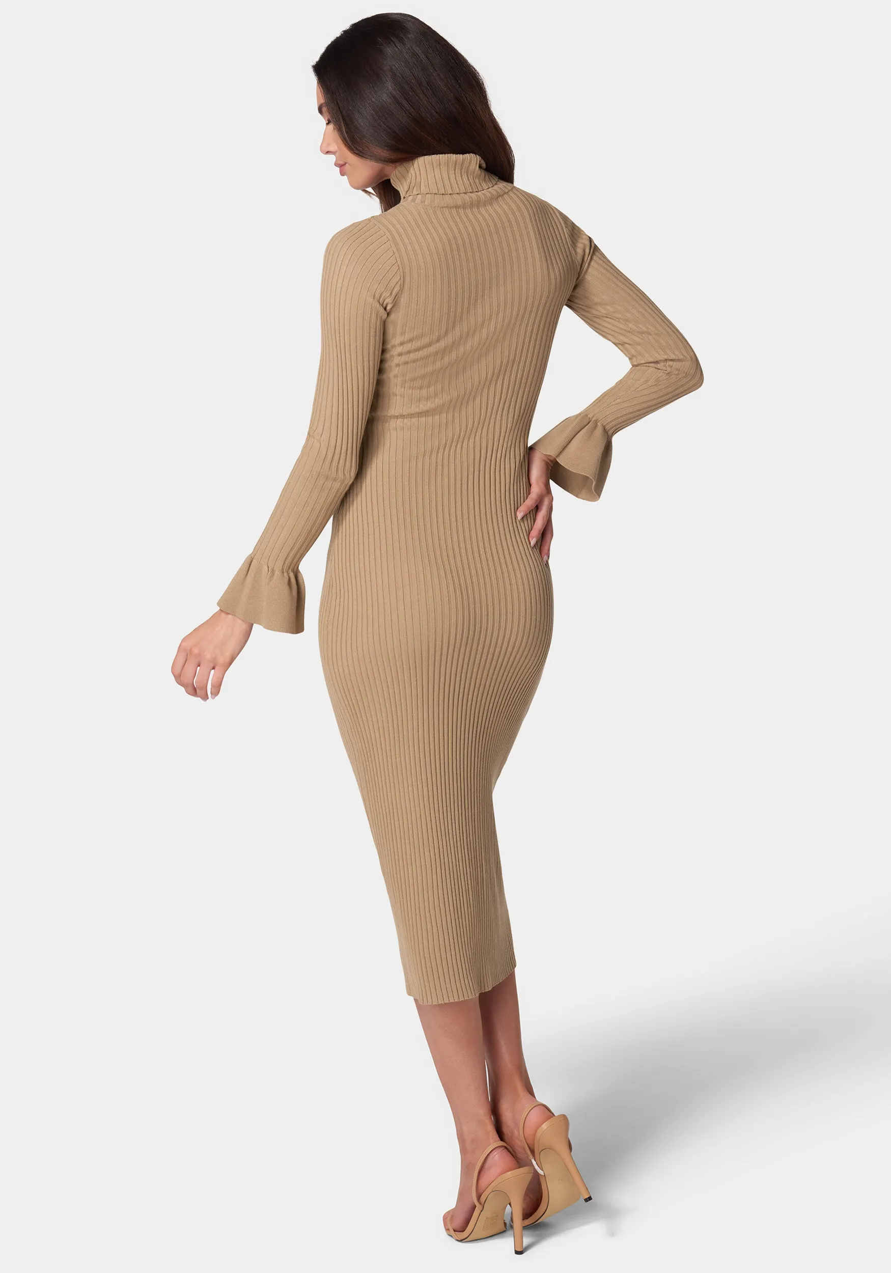 Bell Sleeve Sweater Dress