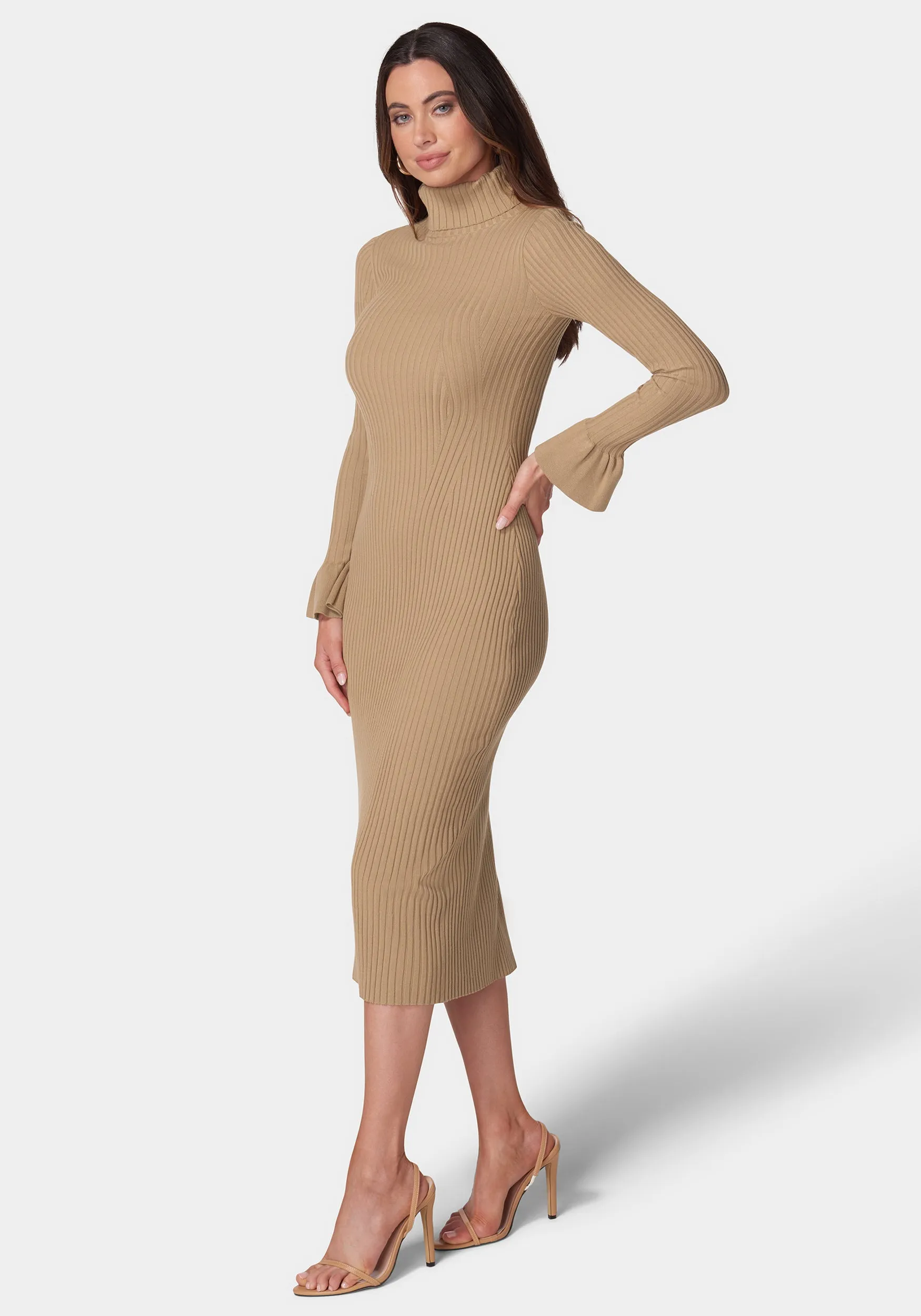 Bell Sleeve Sweater Dress