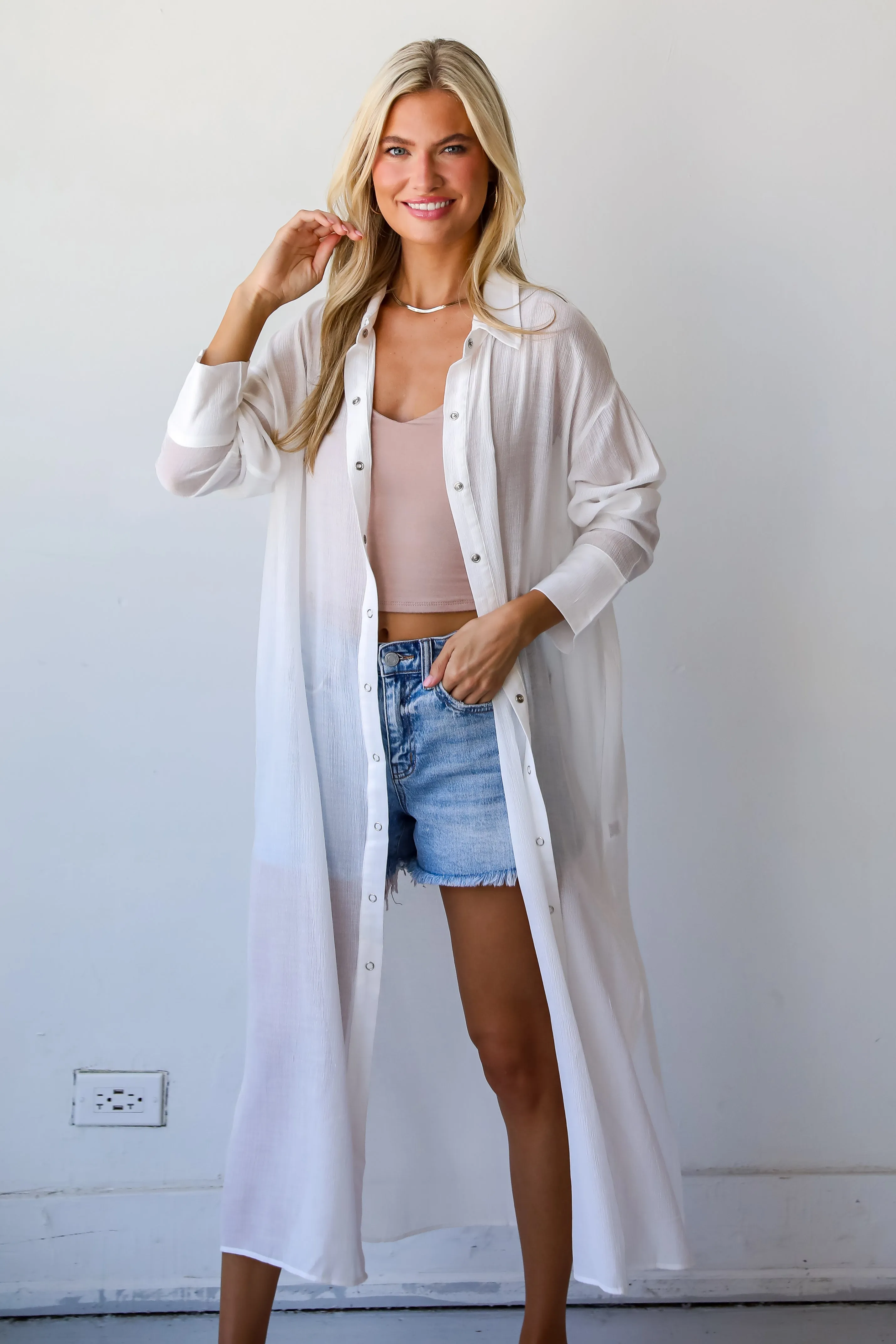 Beloved Sweetie White Tunic