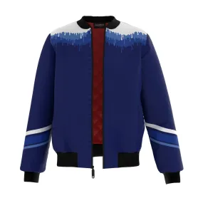 Blue Melt Bomber Jacket