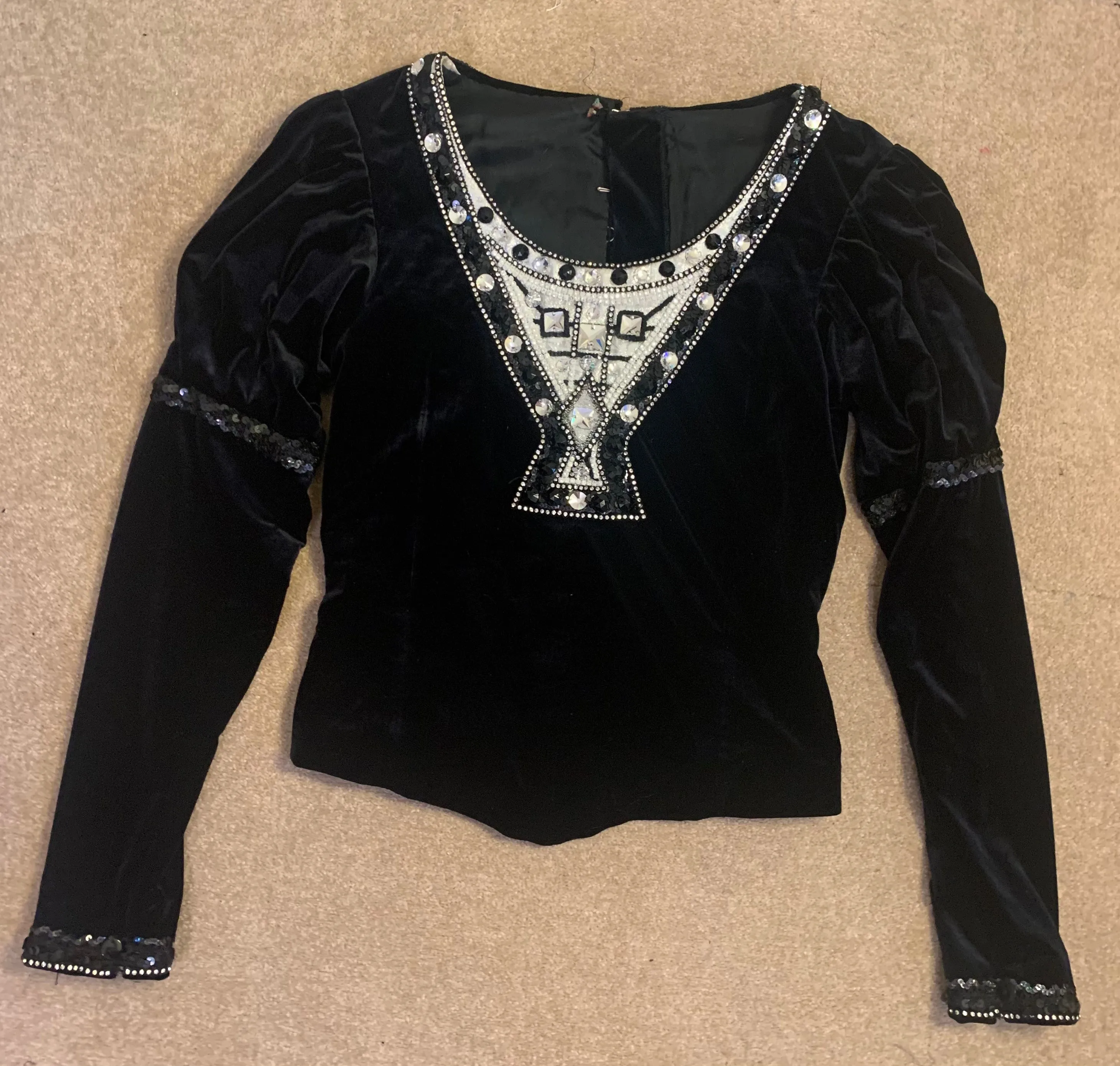 Bolshoi black velvet Prince's Tunic - Hire Only