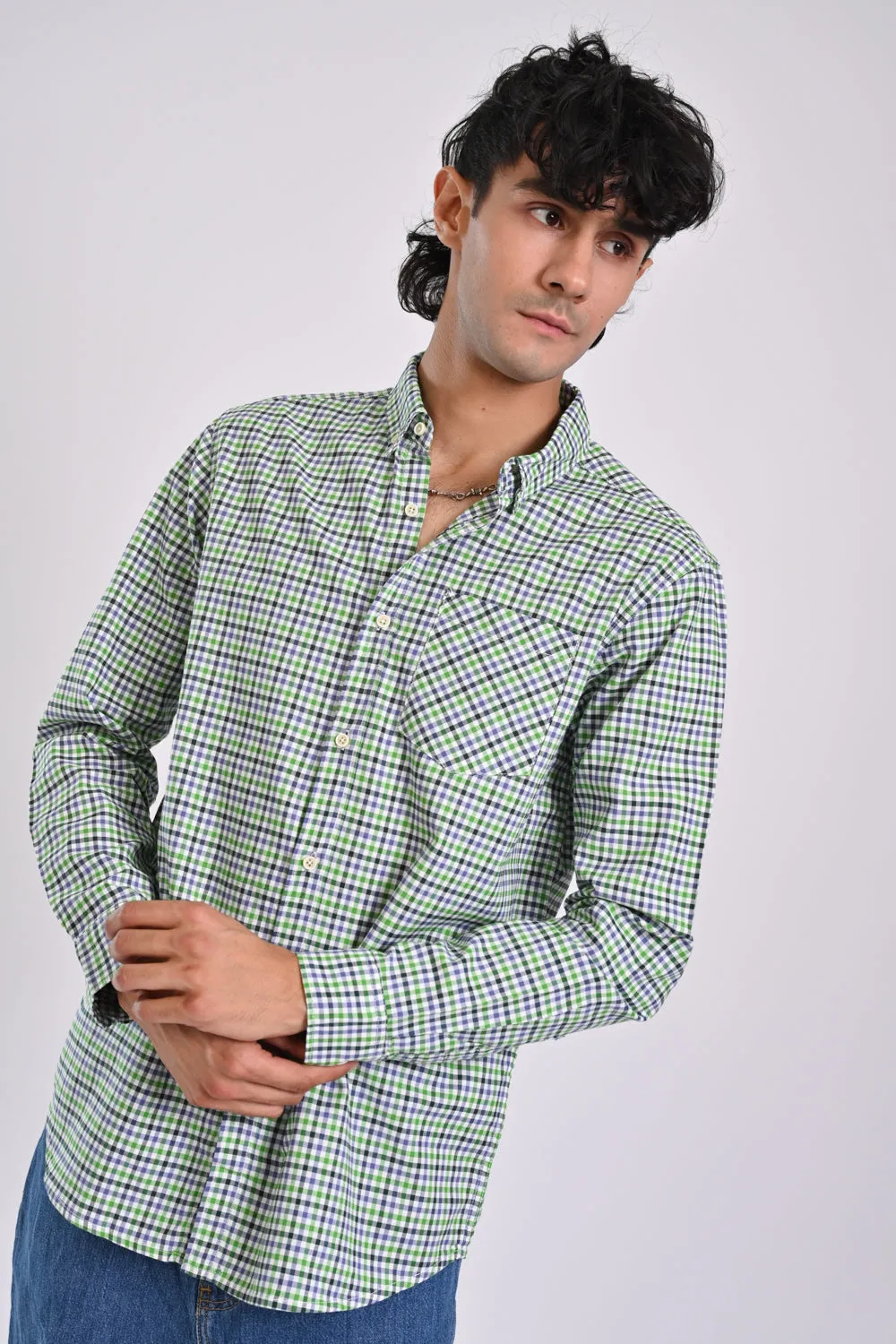 BUTTON DOWN CHECK SHIRT