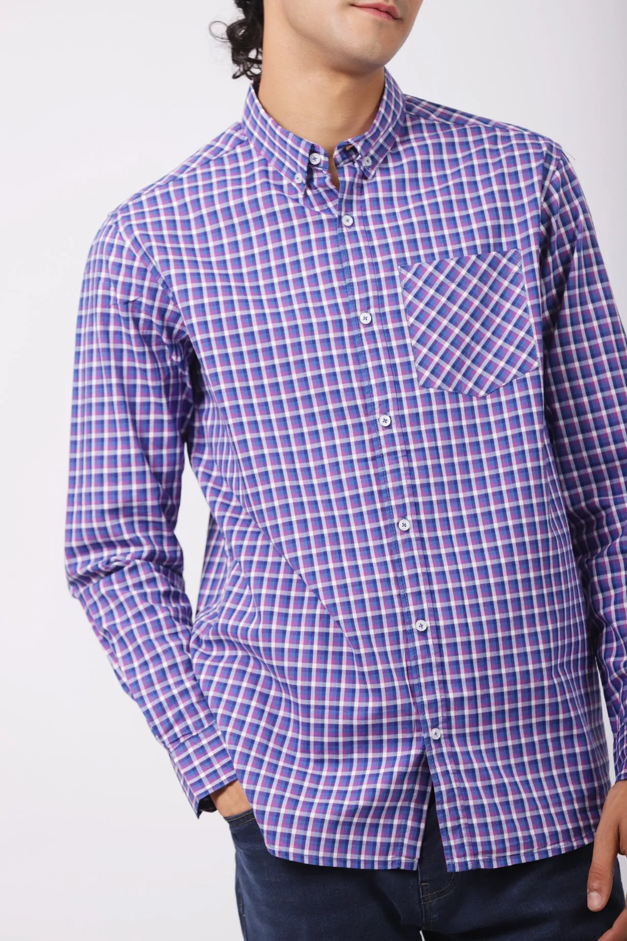 BUTTON DOWN CHECK SHIRT