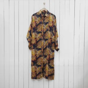 Button Down Silk Kaftan