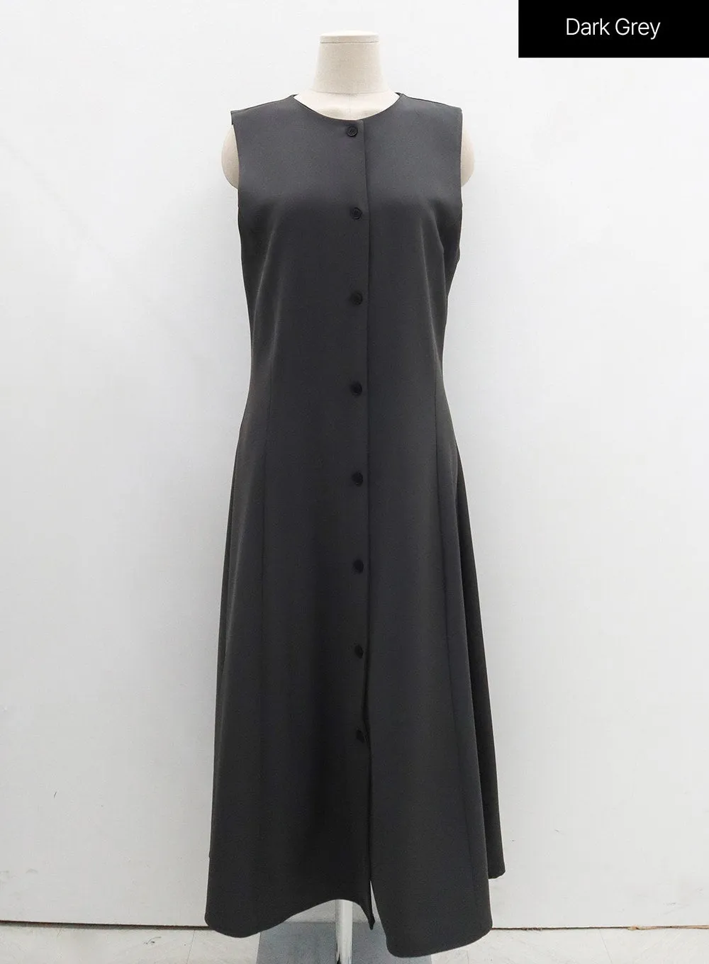 Button Down Sleeveless Maxi Dress OG19