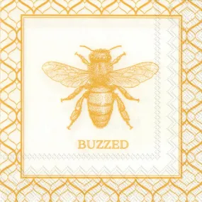 Buzzed Gold  Bee Cocktail Napkins