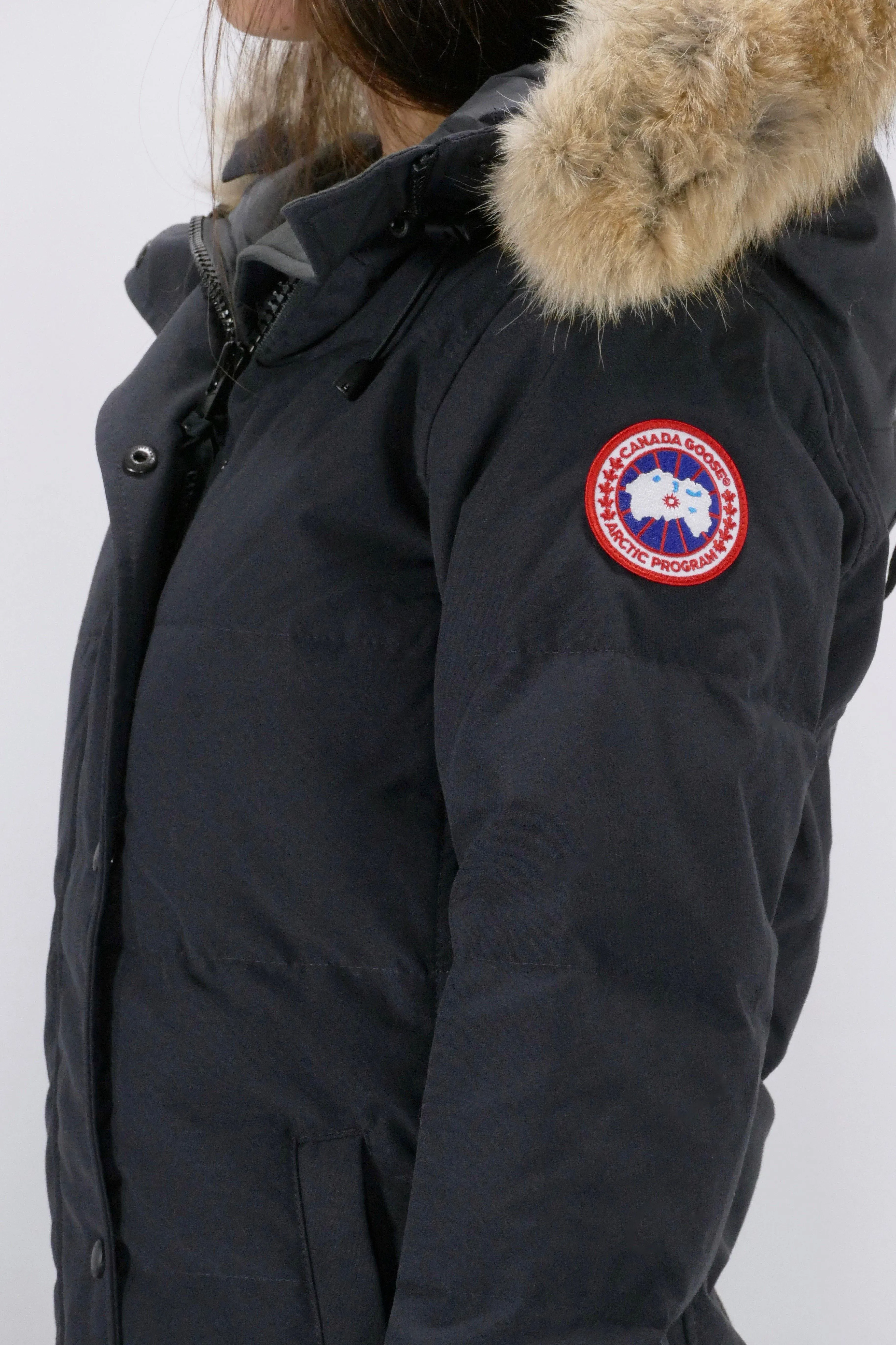 Womens Canada Goose Shelburne Down Parka - Navy, Premium Insulated Winter Coat