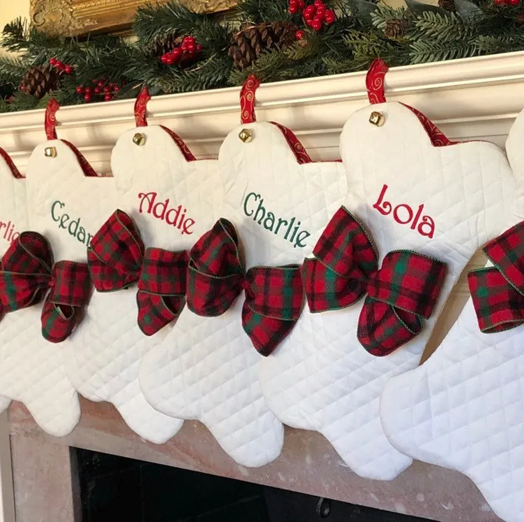 Cat Fish Christmas Stockings with Personalization