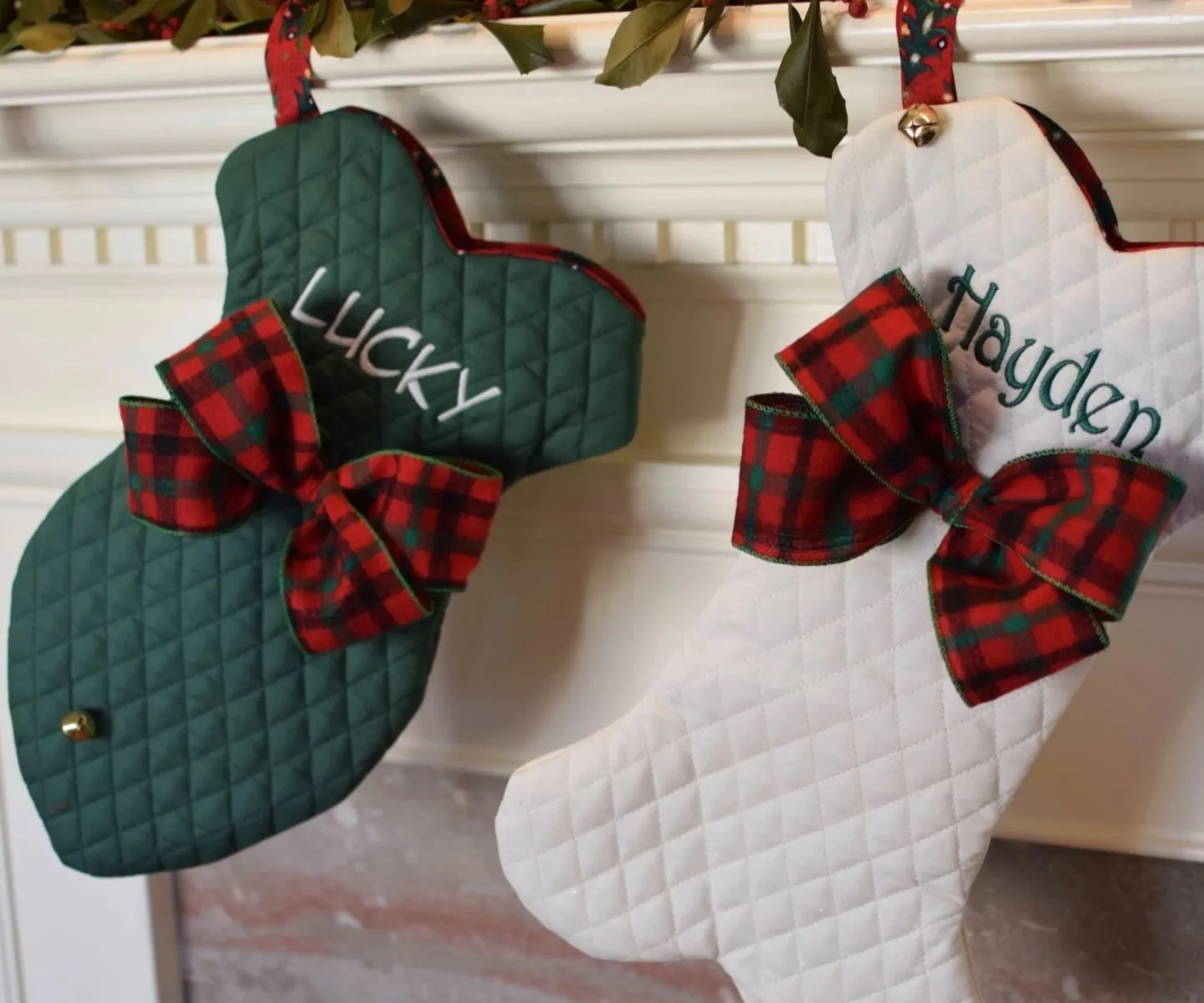 Cat Fish Christmas Stockings with Personalization