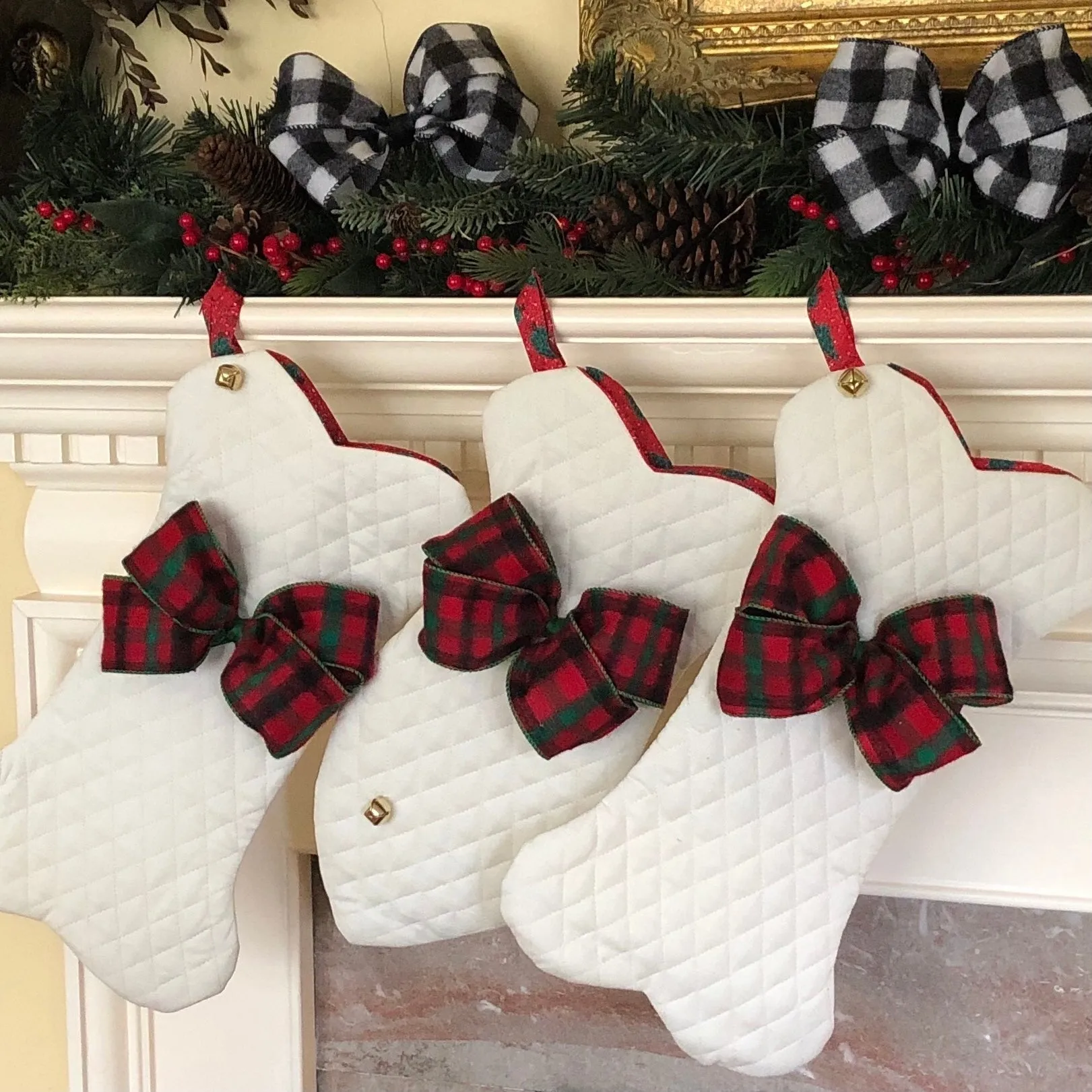 Cat Fish Christmas Stockings with Personalization