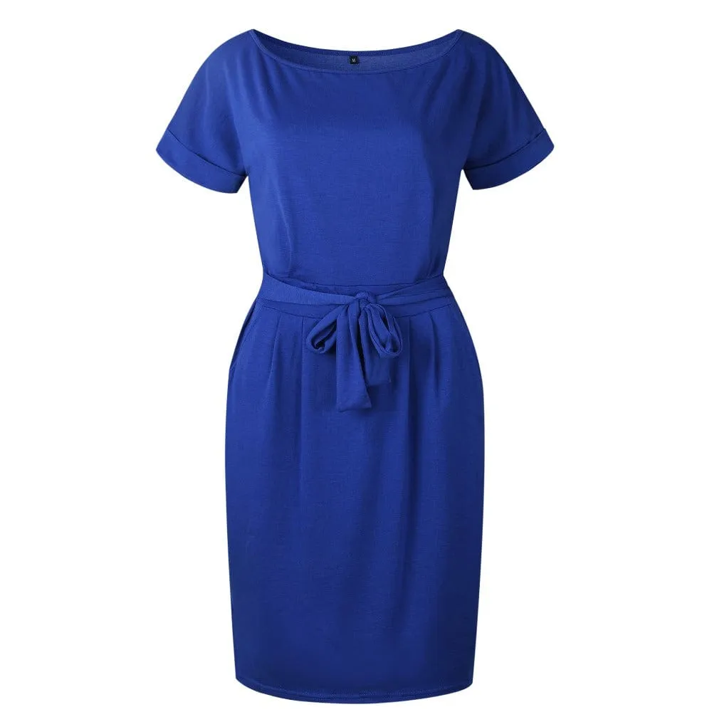 Chesapeake Bay Dress with Tie  Sizes S-3XL , 7 Colors