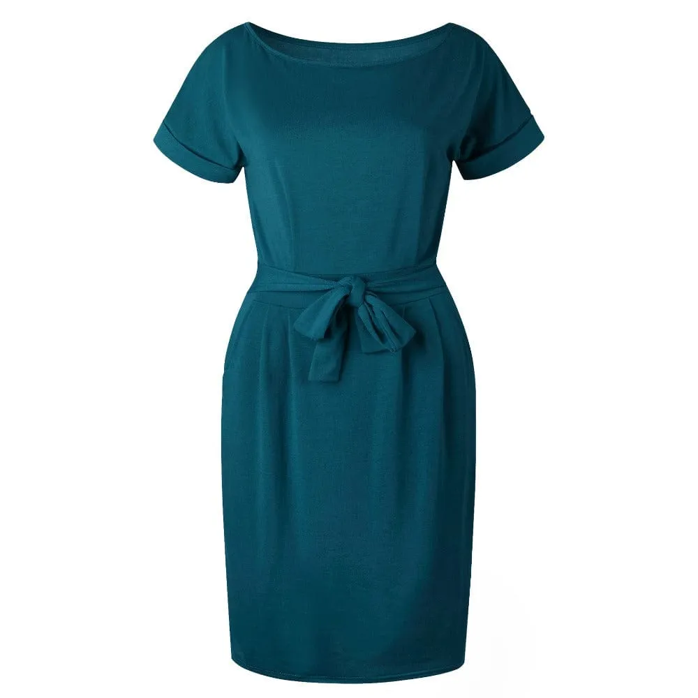 Chesapeake Bay Dress with Tie  Sizes S-3XL , 7 Colors