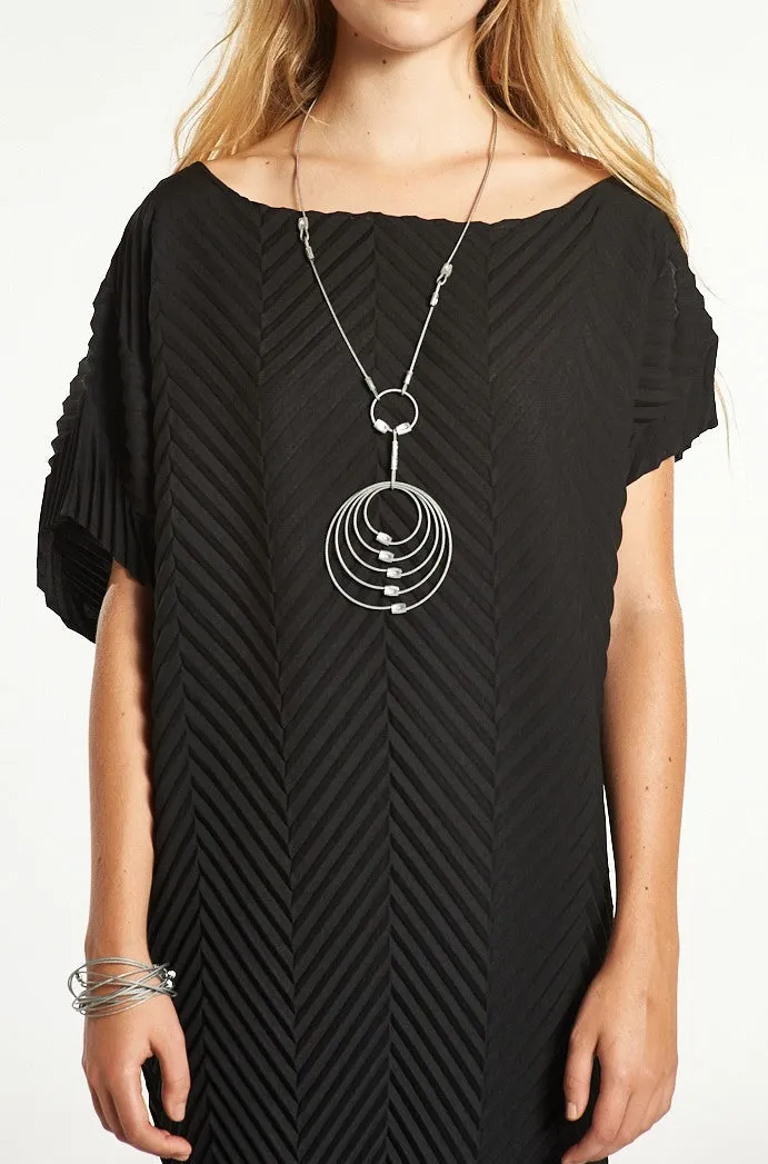 Chevron Andy Tunic Dress | Black