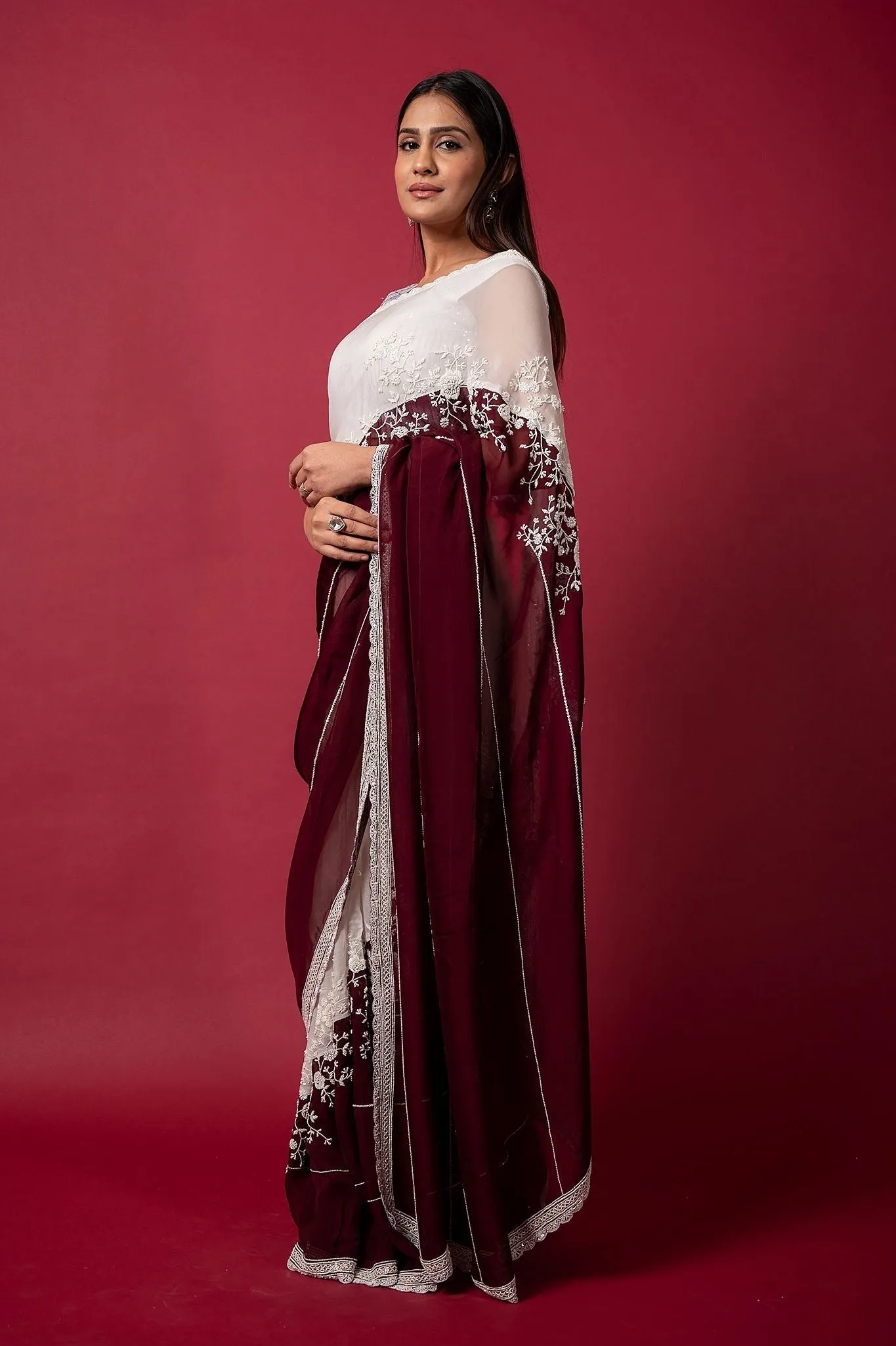 Cocktail Turftan Saree