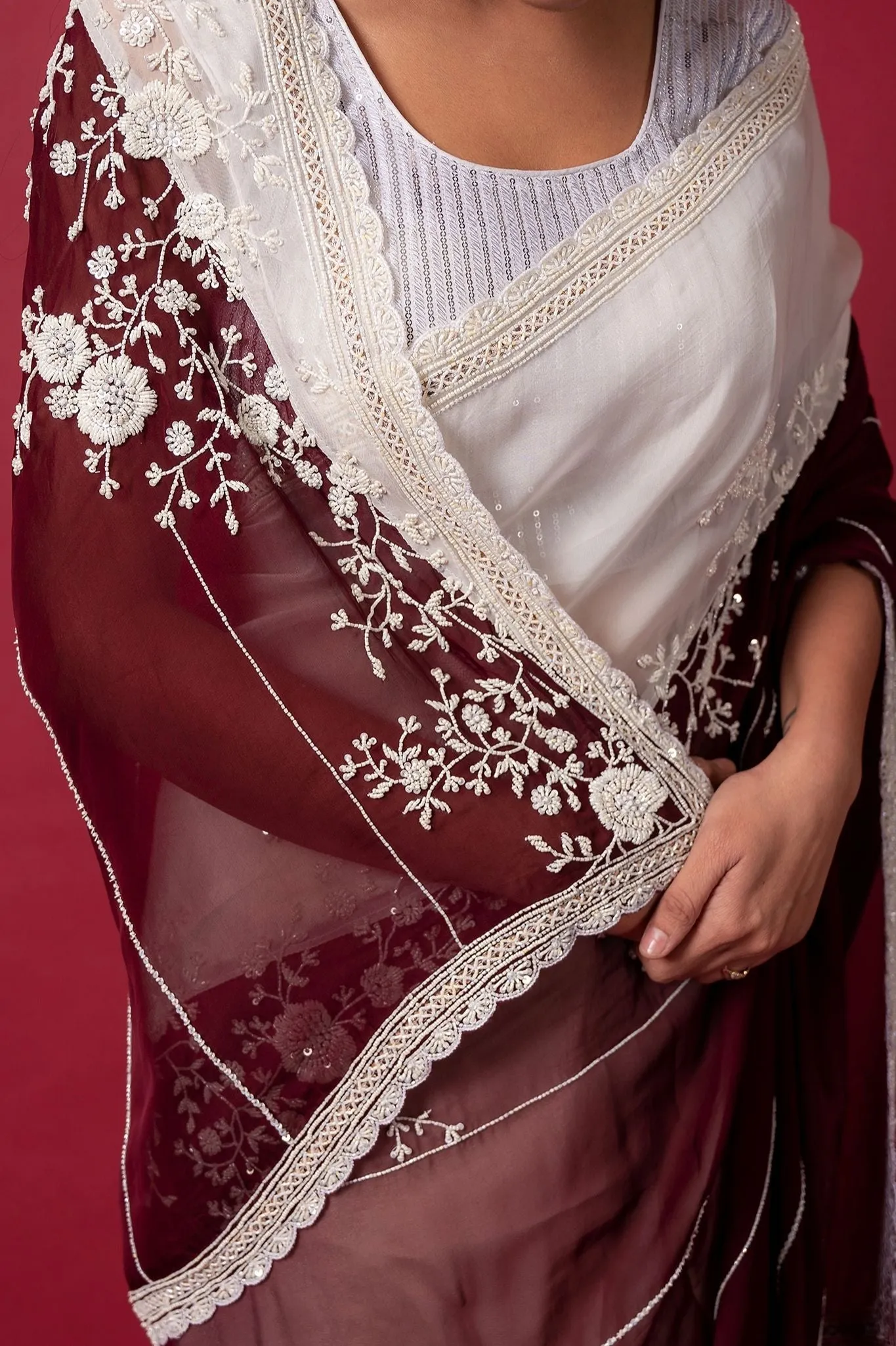 Cocktail Turftan Saree