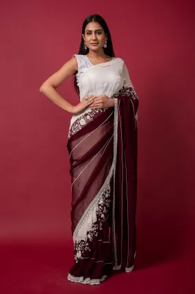 Cocktail Turftan Saree