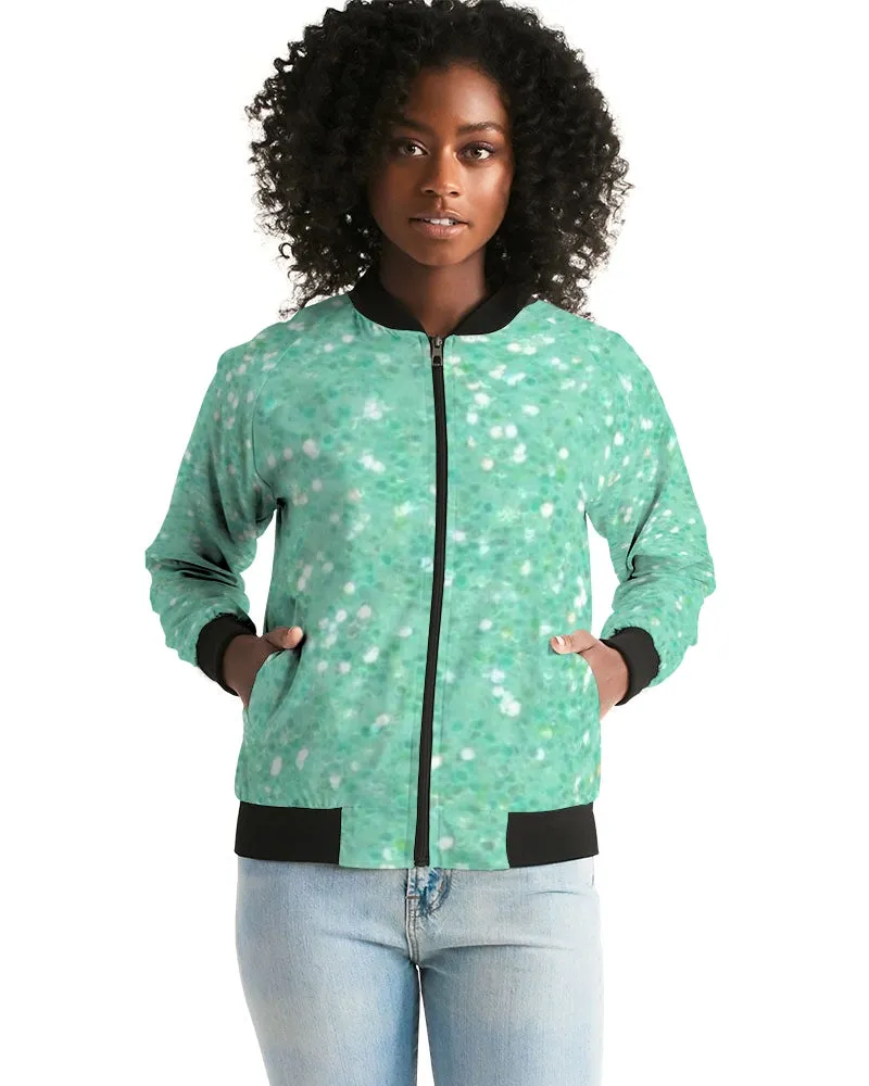 composition mint Women's Bomber Jacket