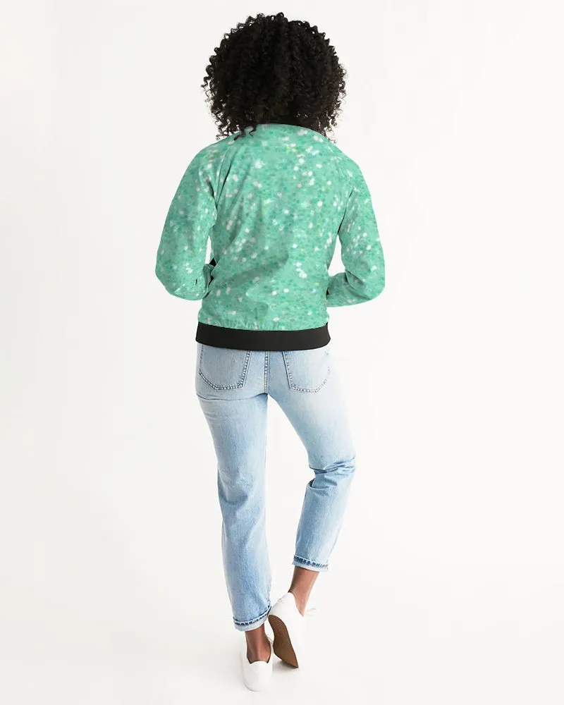 composition mint Women's Bomber Jacket