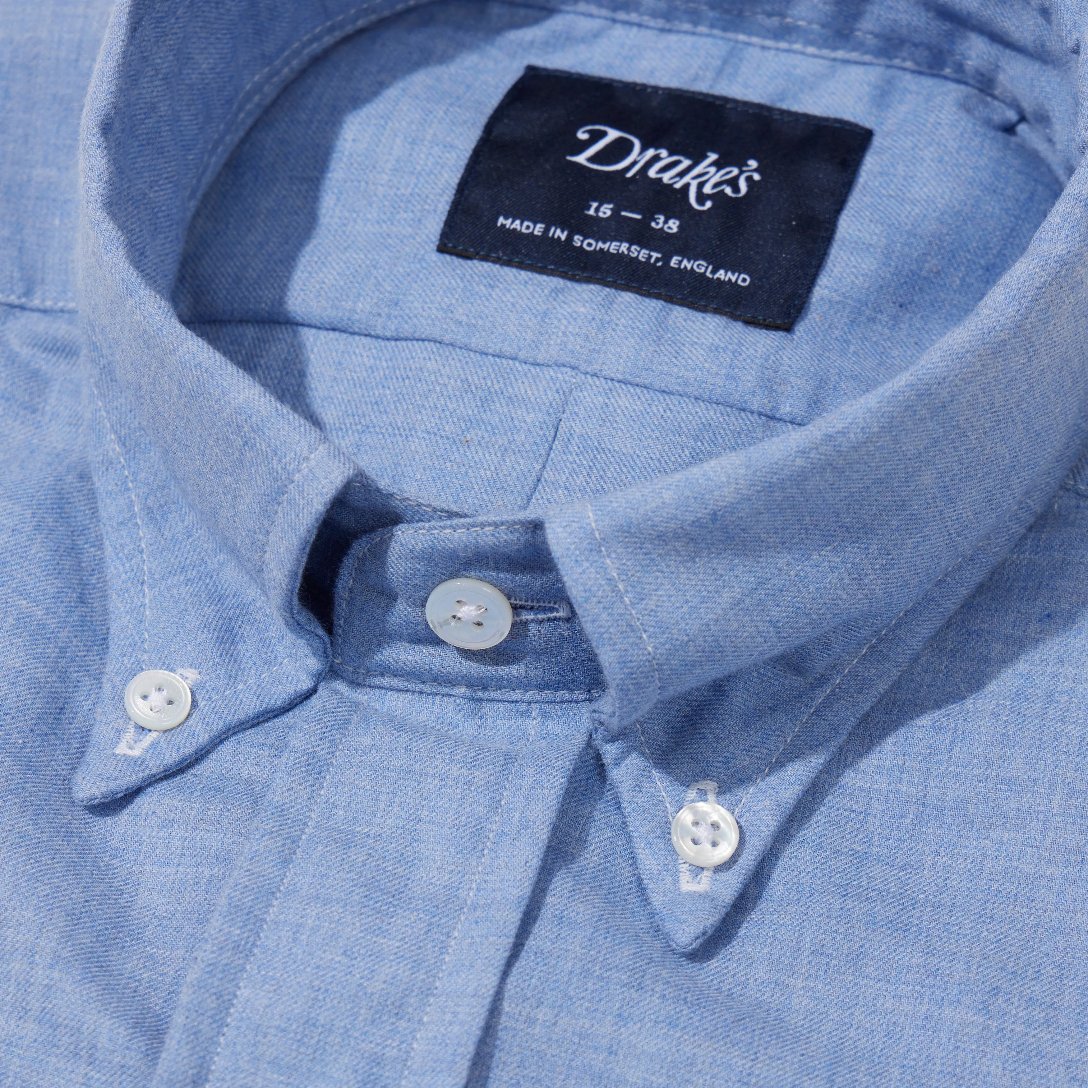 Cotton Flannel Button-down Shirt