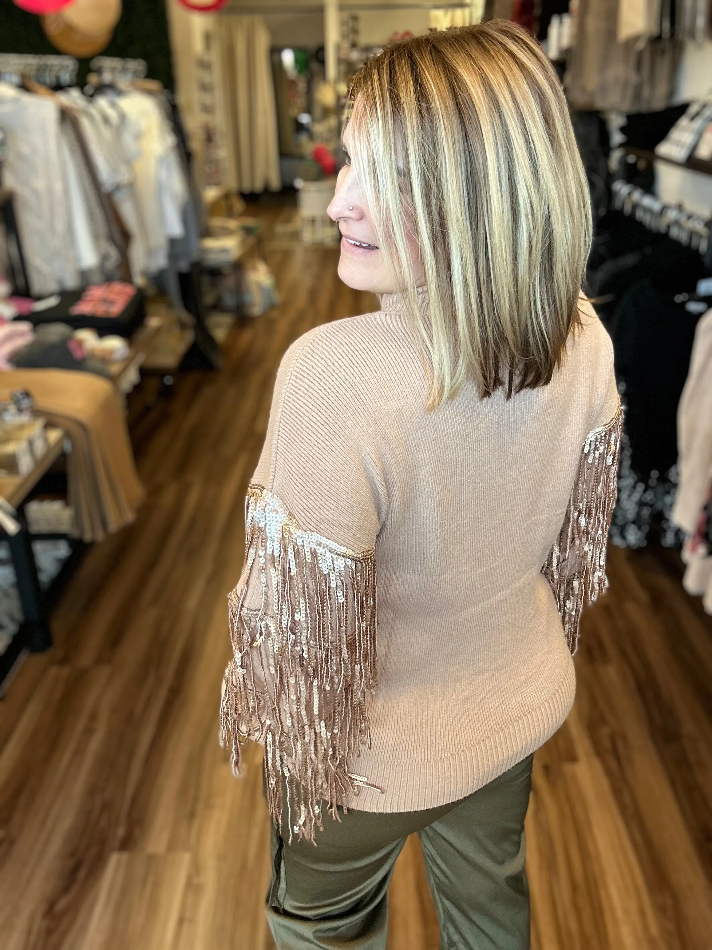 Counting Down Sequin Fringe