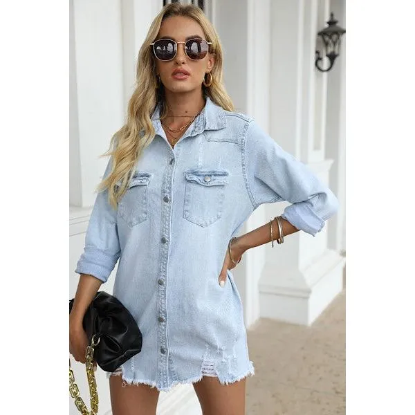 Denim Button Down Shirt