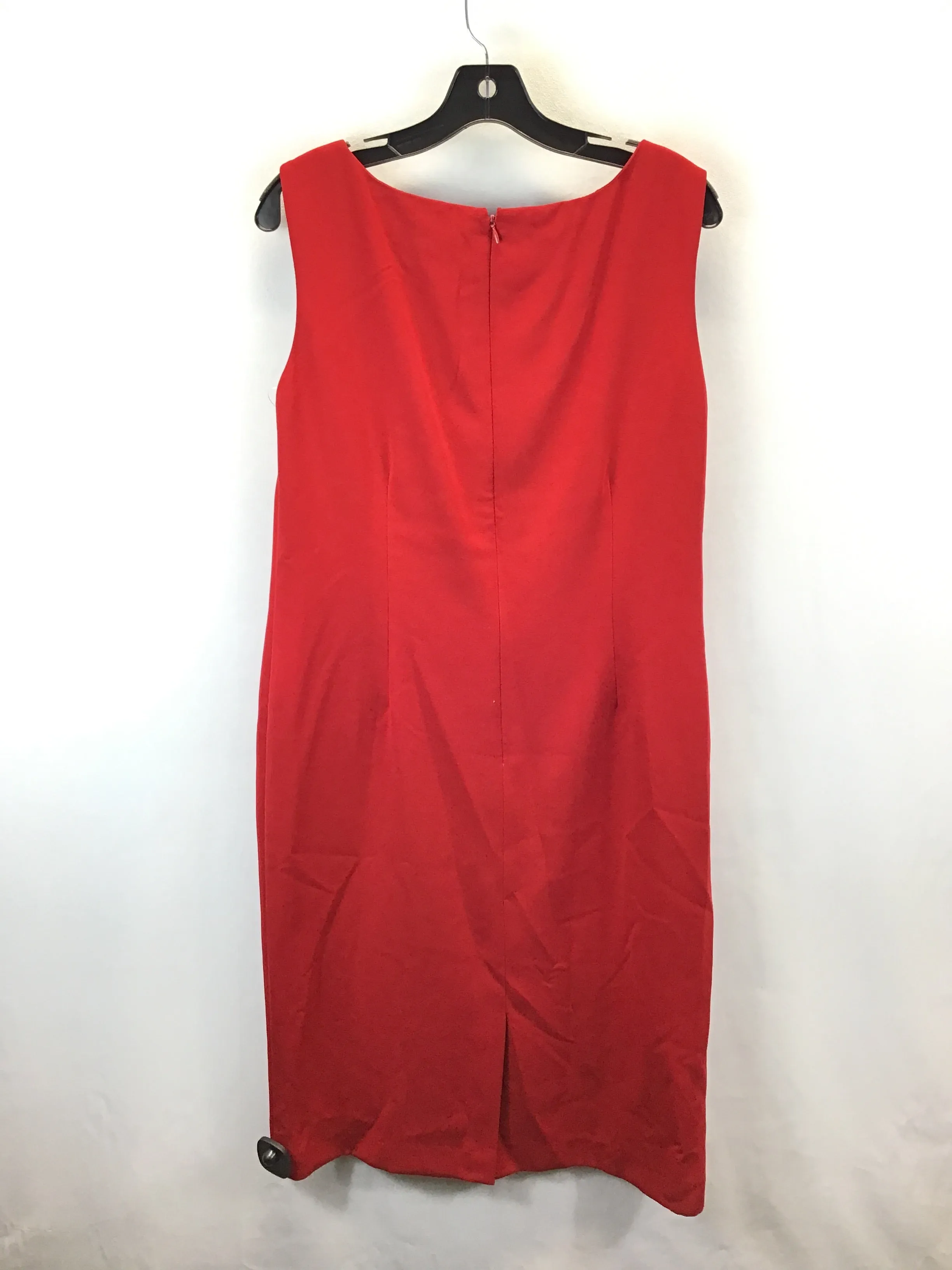 Dress Casual Midi By Jones Studio In Red, Size: 14