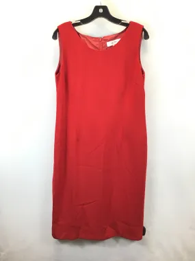 Dress Casual Midi By Jones Studio In Red, Size: 14