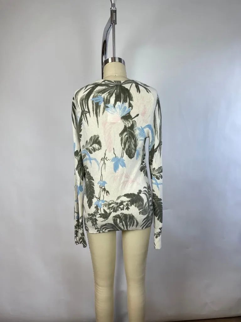 Trendy Tropical Sweater in Size Small