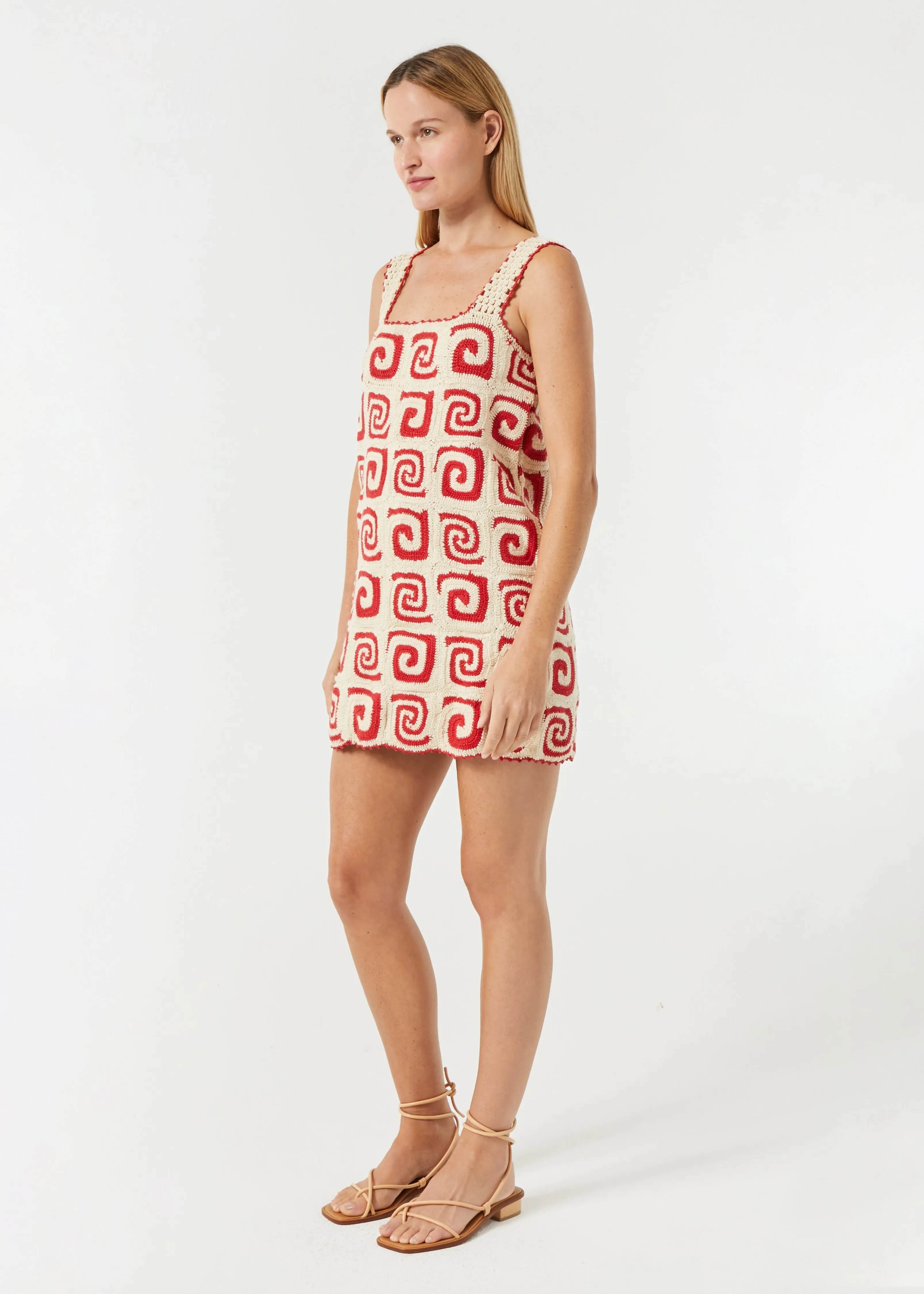 Goldie Dress | Red Swirl Crochet