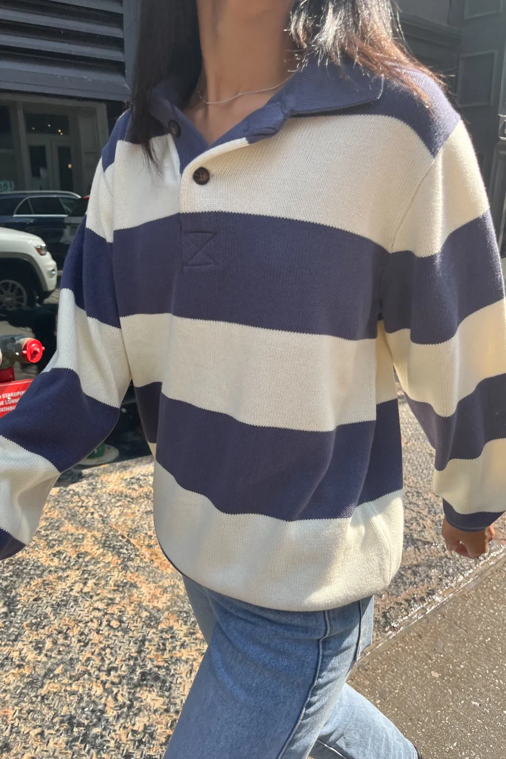 Cozy Katiana Striped Knit Sweater for Women