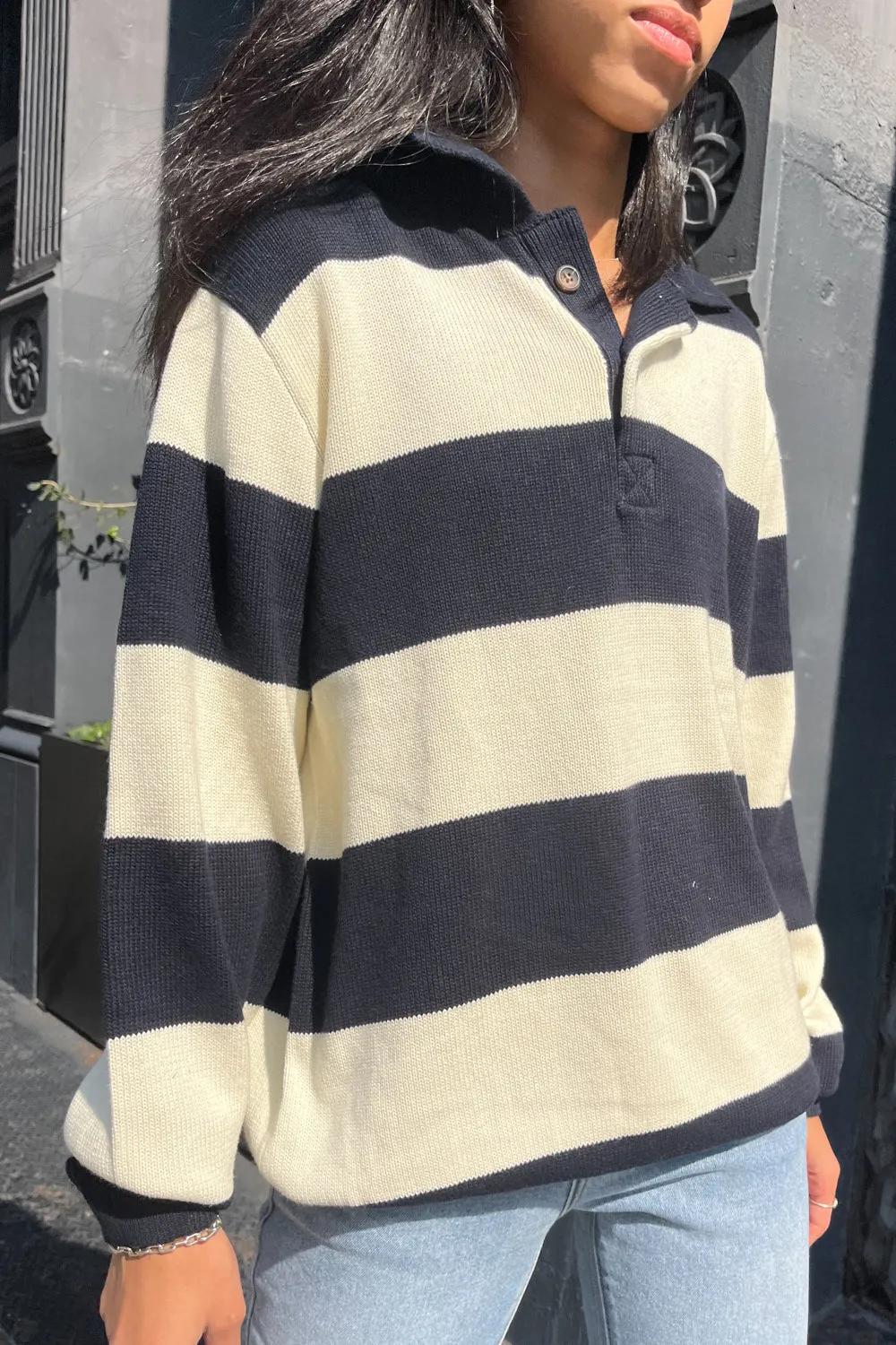 Cozy Katiana Striped Knit Sweater for Women