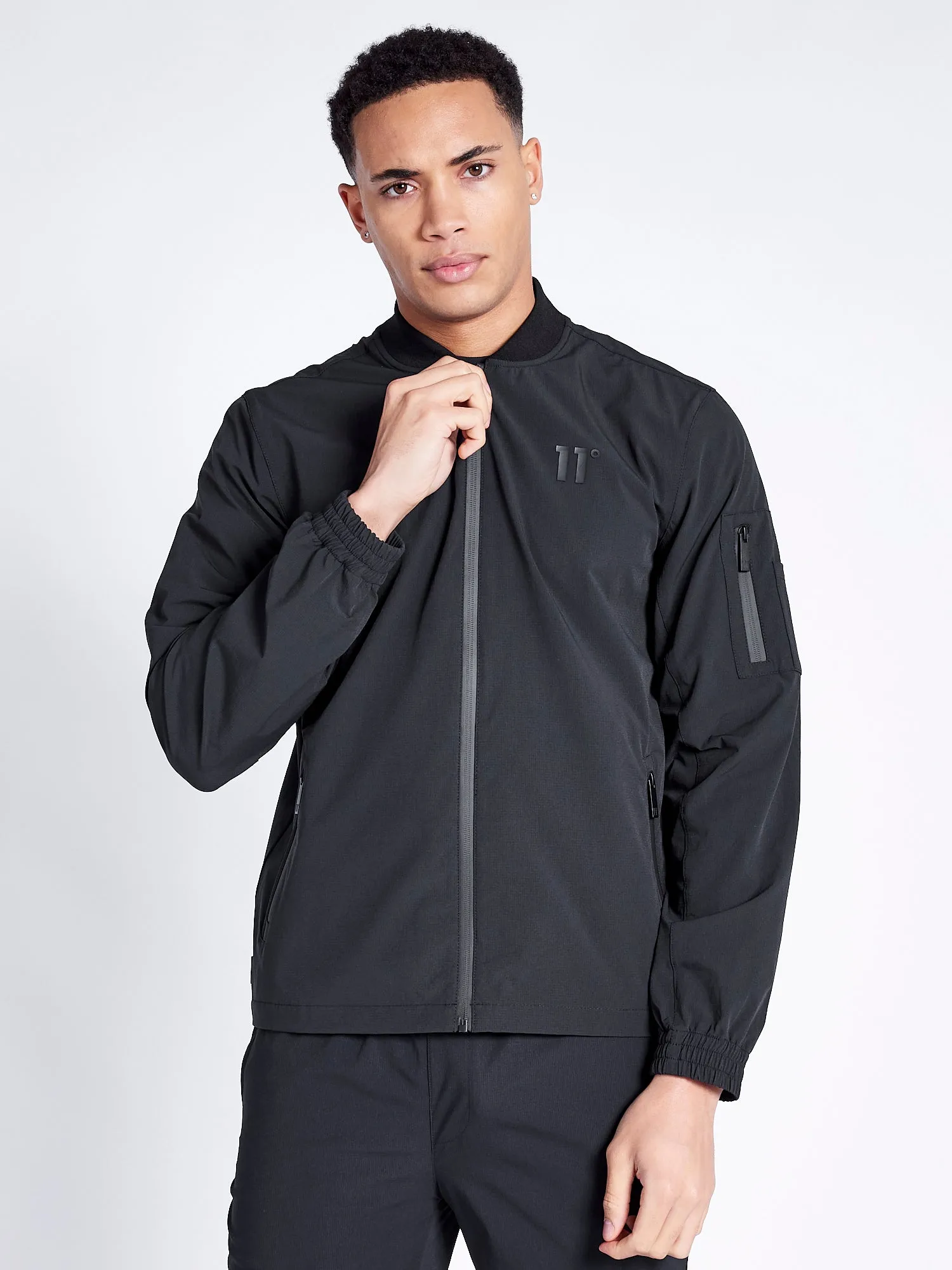 Krypton Bomber Jacket - Black