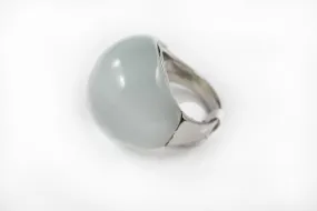 Light Gray Dome Cocktail Ring