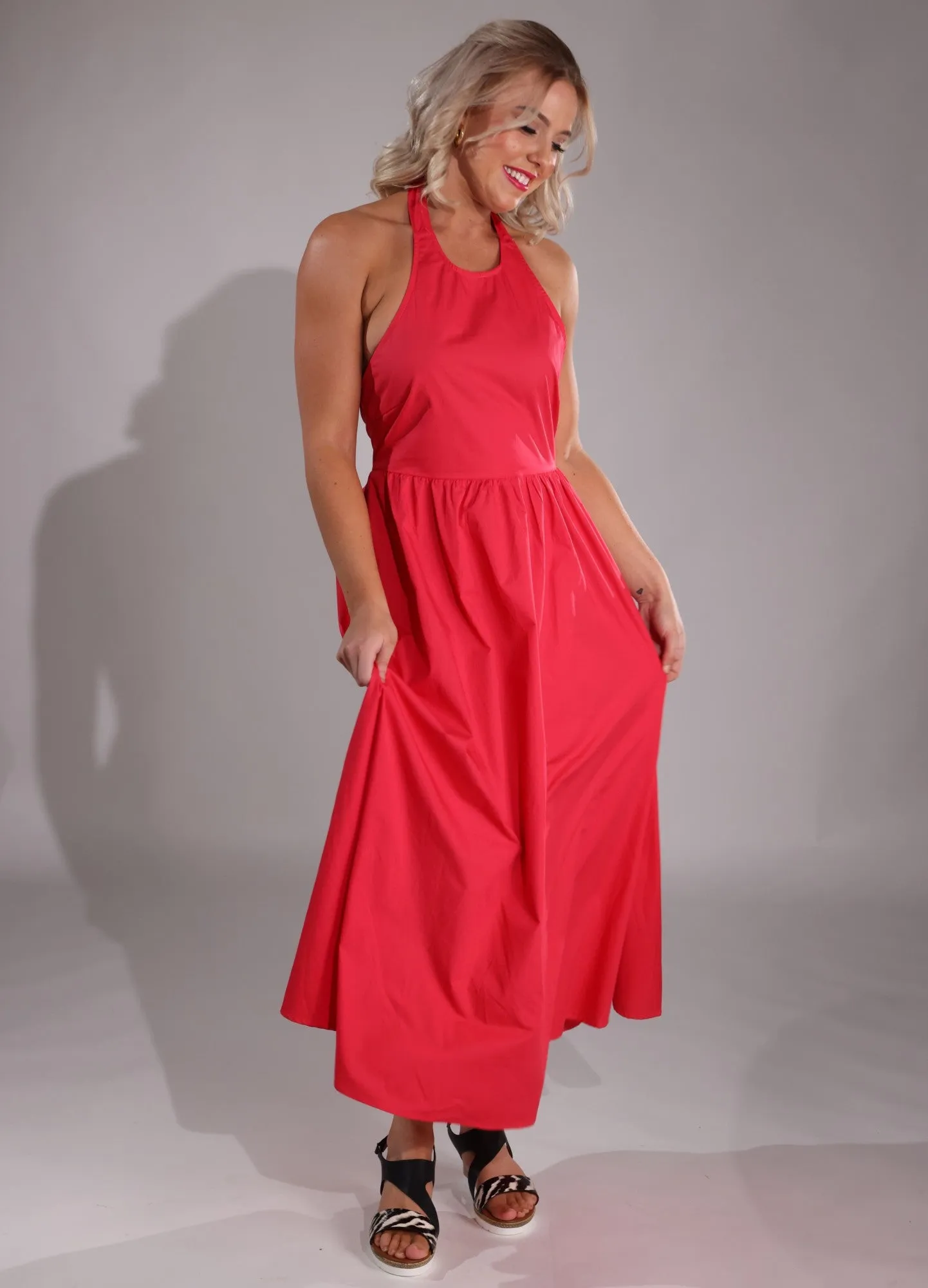 Maxi Dress | STRAWBERRY RED | BYY043