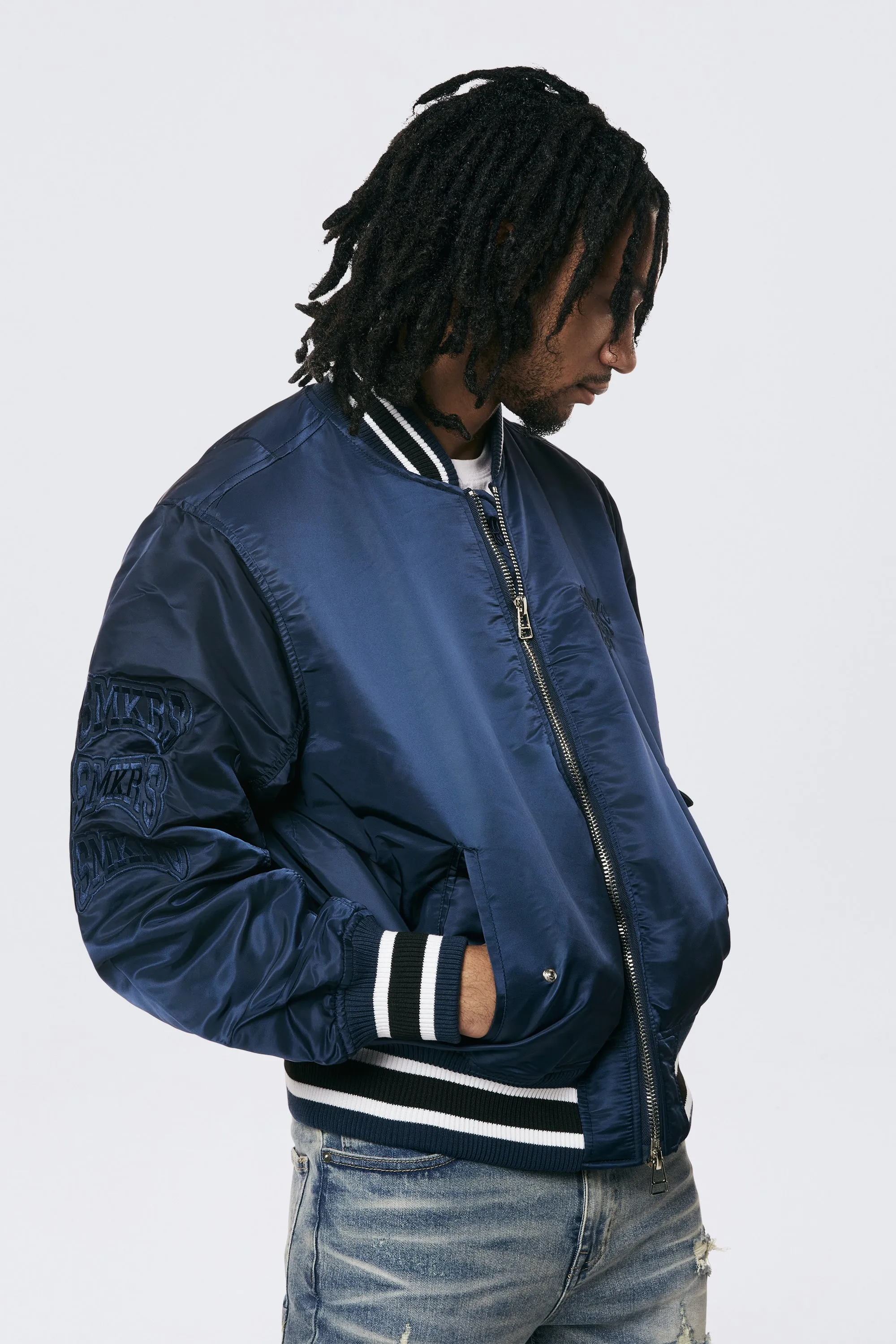 Men's MA1 Bomber Jacket Navy - Online Exclusive