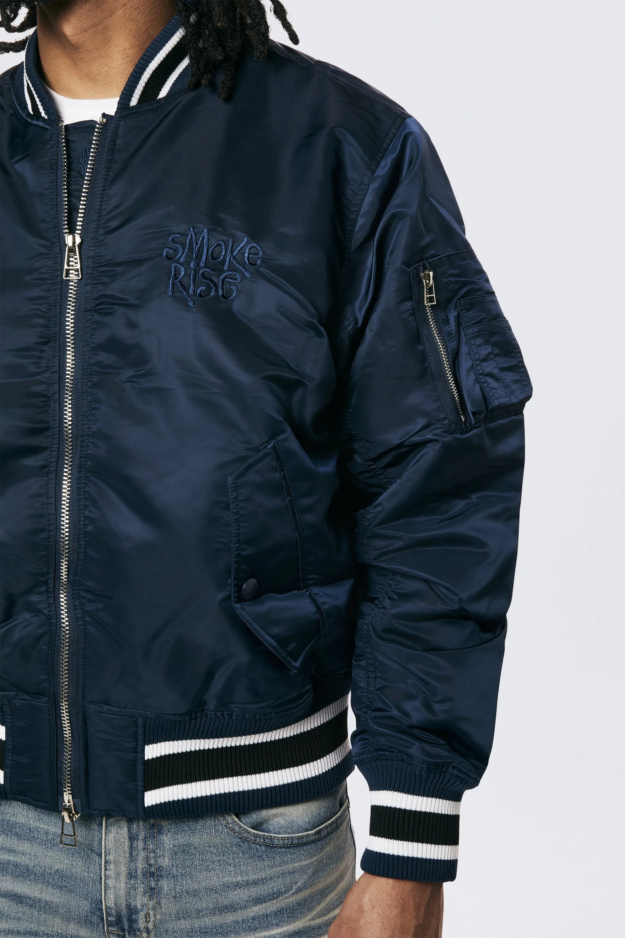 Men's MA1 Bomber Jacket Navy - Online Exclusive