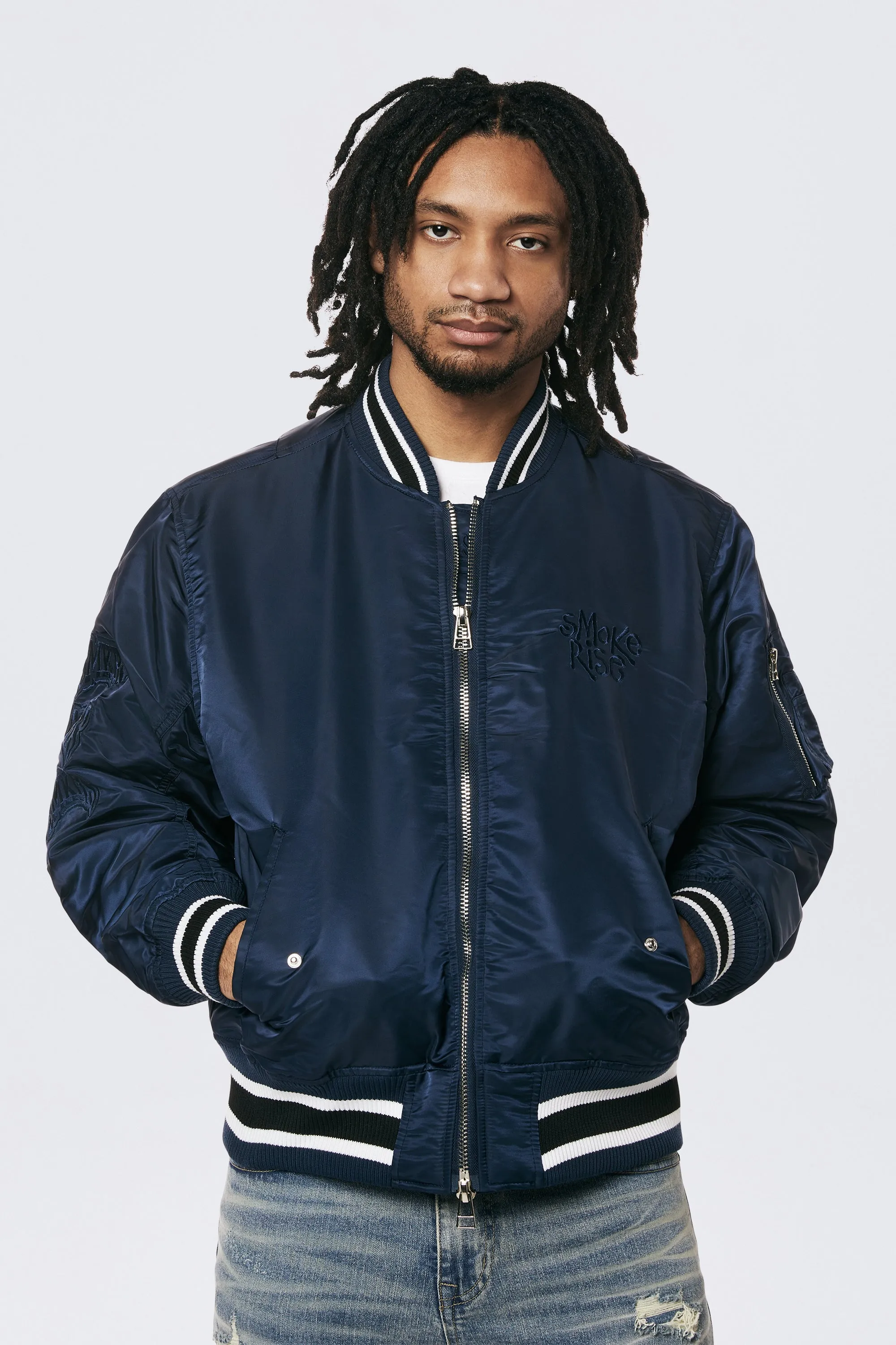 Men's MA1 Bomber Jacket Navy - Online Exclusive