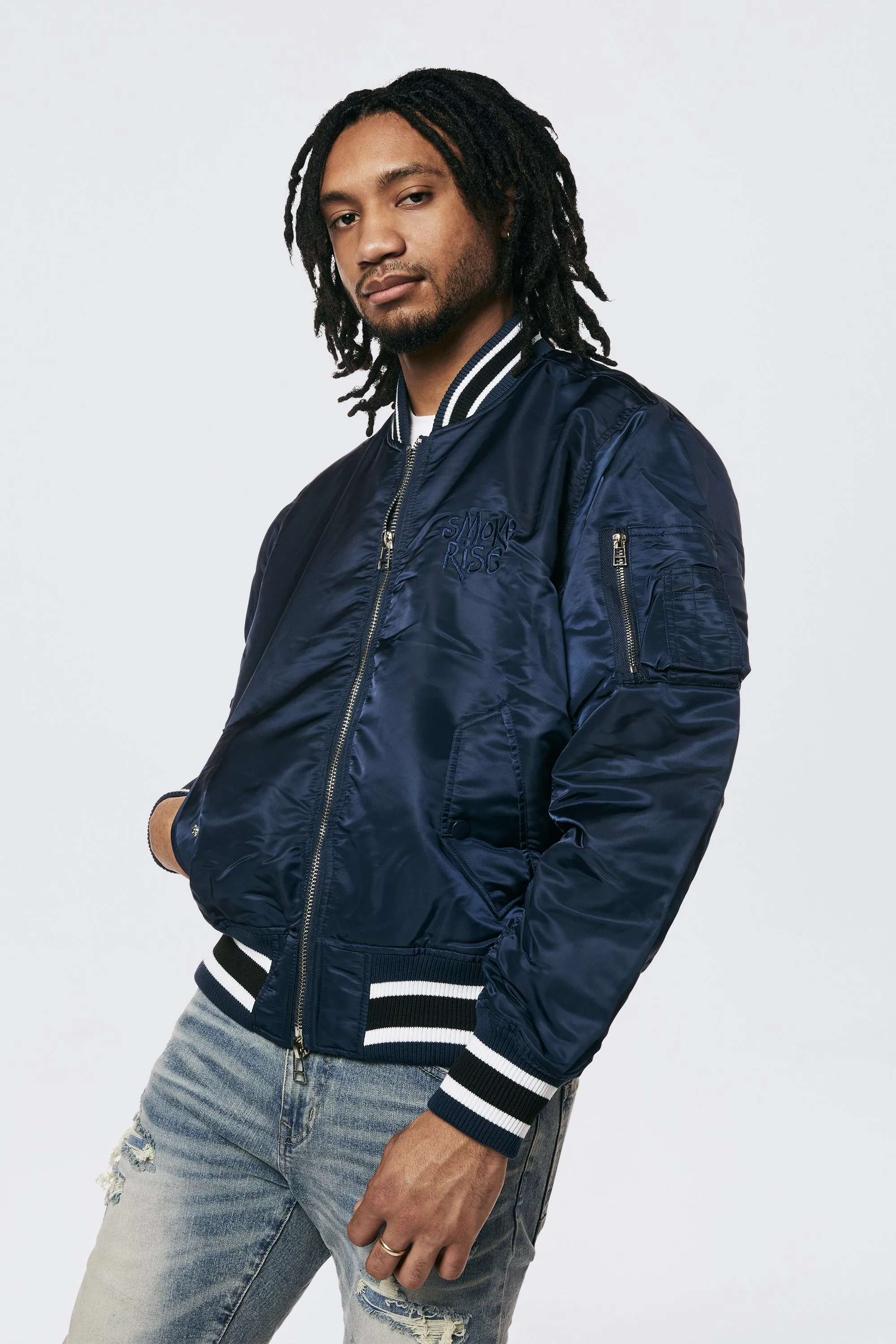 Men's MA1 Bomber Jacket Navy - Online Exclusive