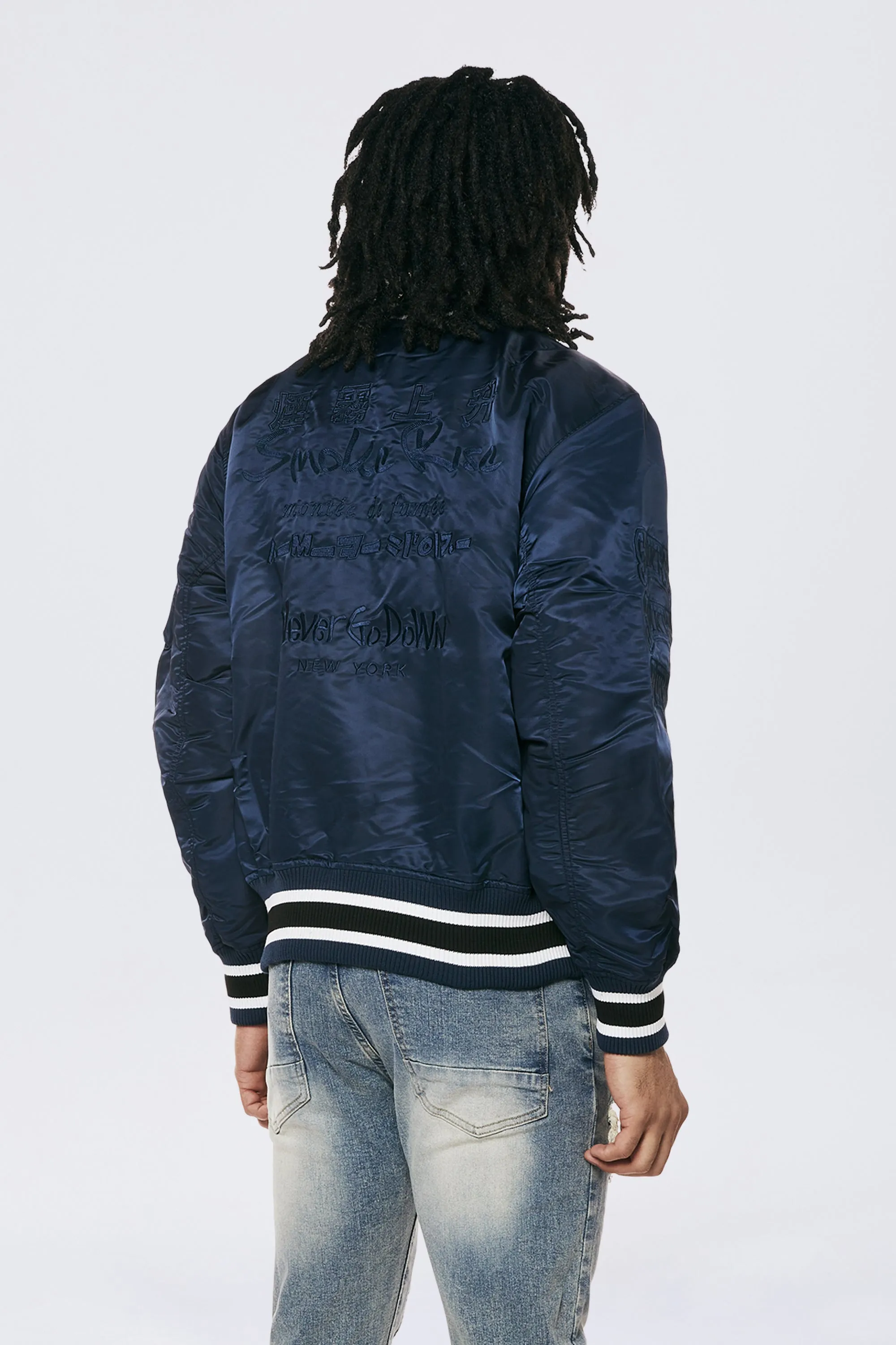 Men's MA1 Bomber Jacket Navy - Online Exclusive