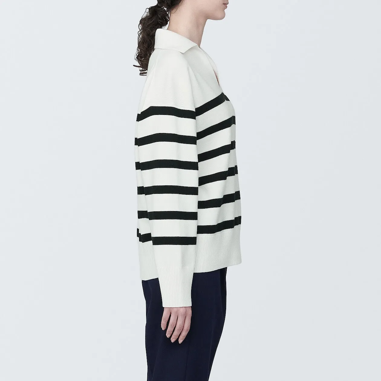 Milano Ribbed Polo Sweater