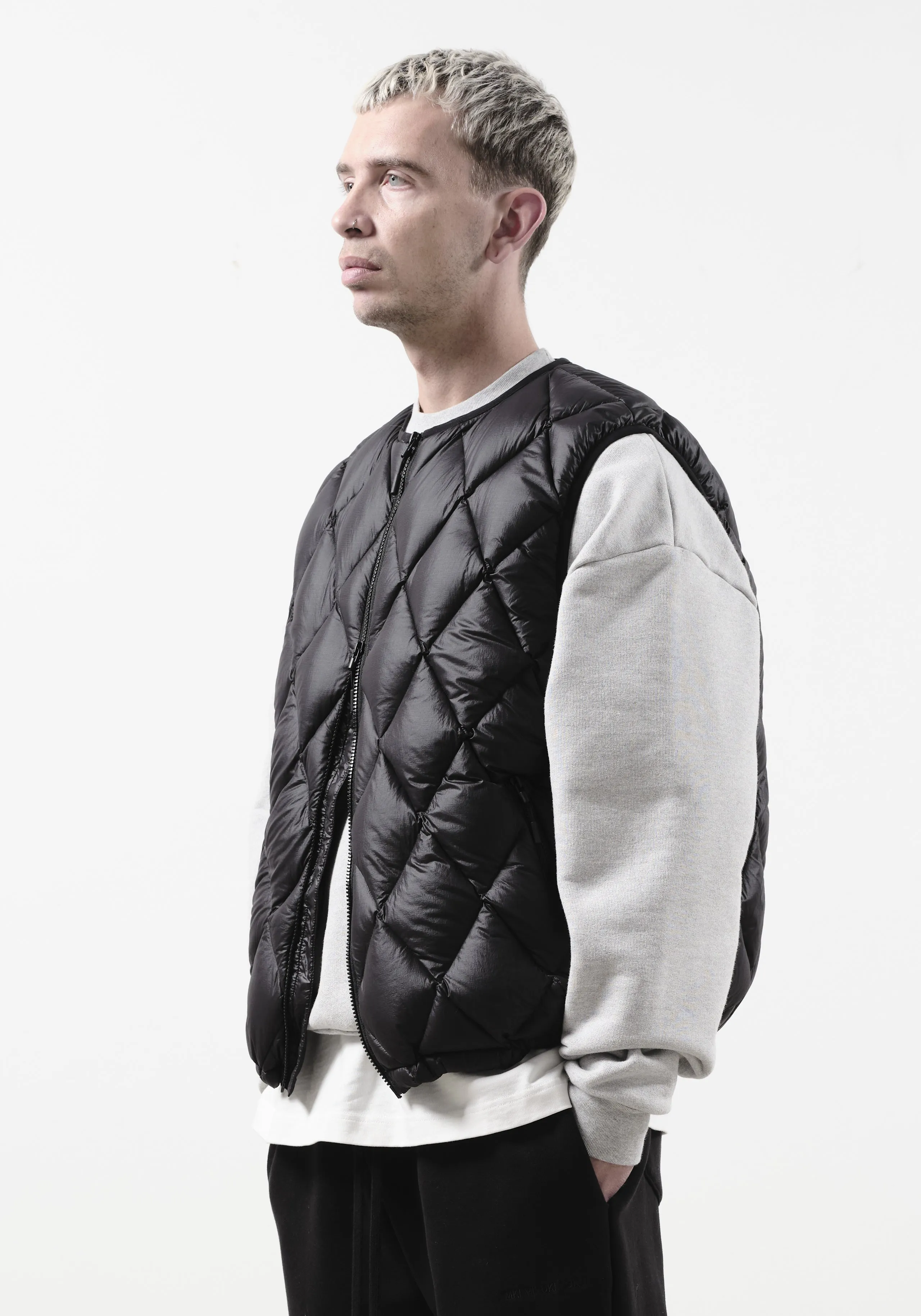 MKI Down-Filled Diamond Quilted Vest