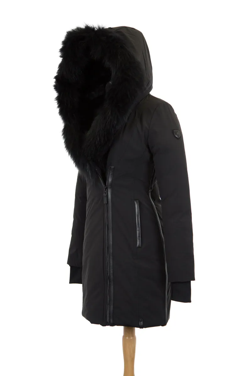 Monkland Down Parka With Fur Trim