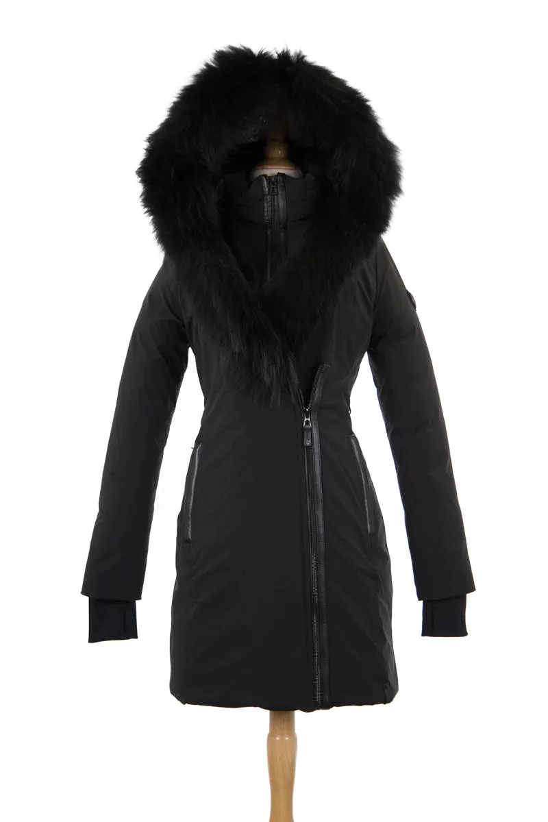 Monkland Down Parka With Fur Trim